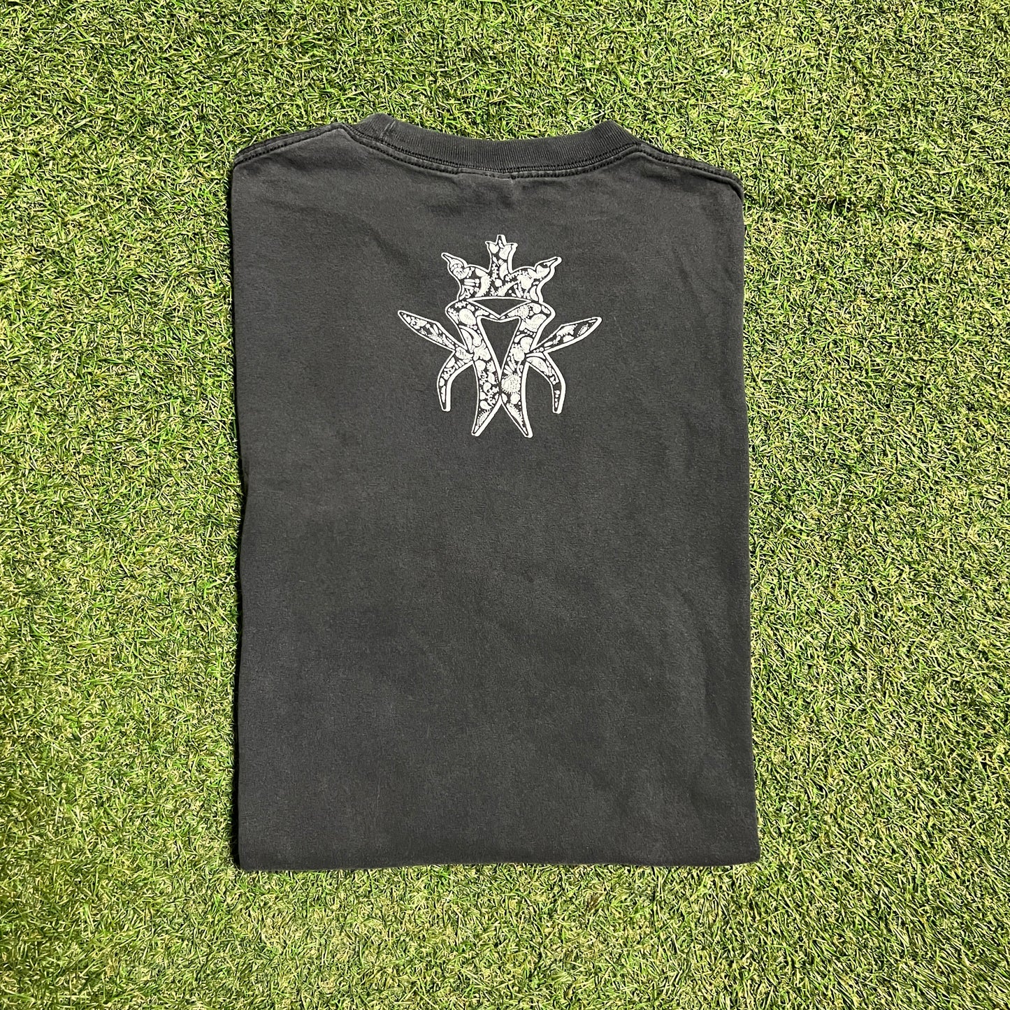 Y2K Kottonmouth Kings Black/White Logo Tee Size XL USED v15990