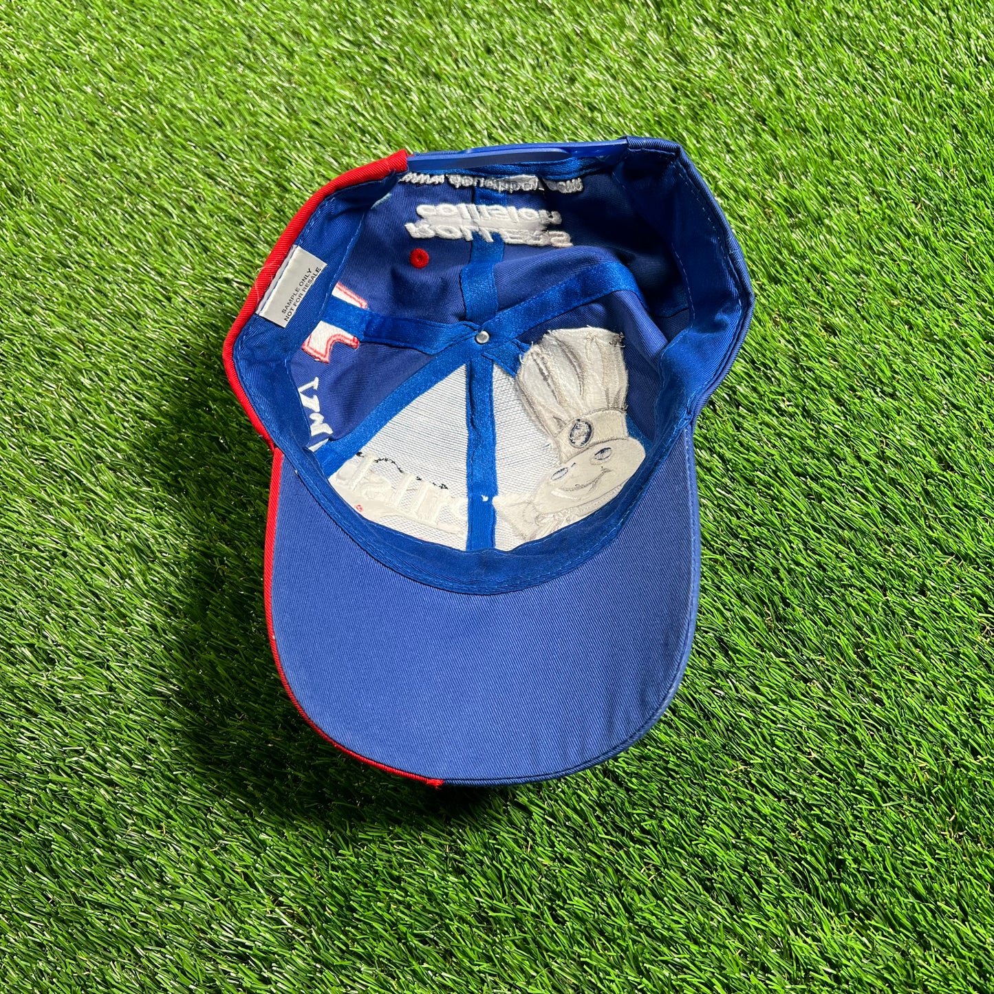 1990s Pillsbury Racing Blue AOP Hat USED v18020