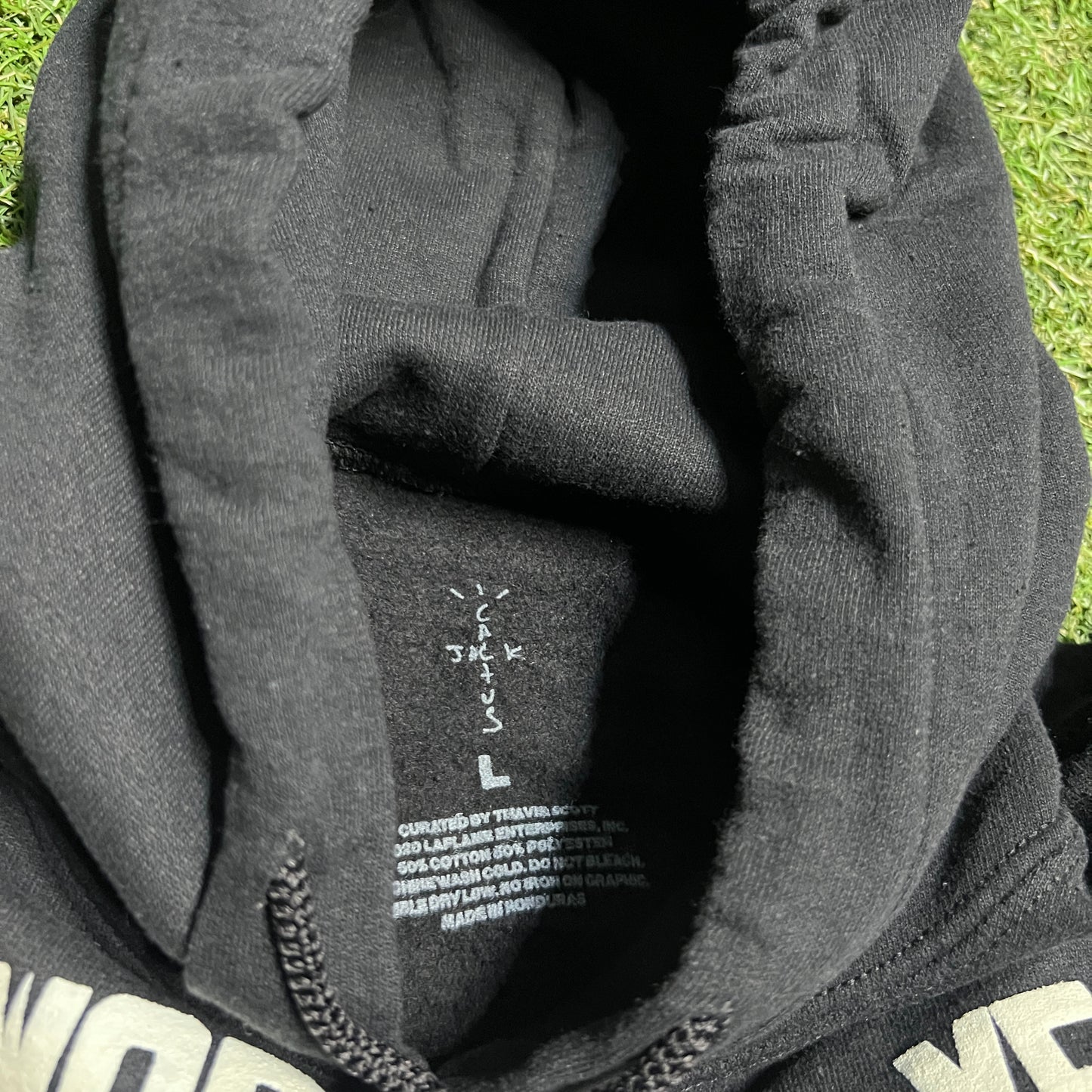 CPFM 4 Cactus Jack Script Black Hoodie Size Large NEW x13630