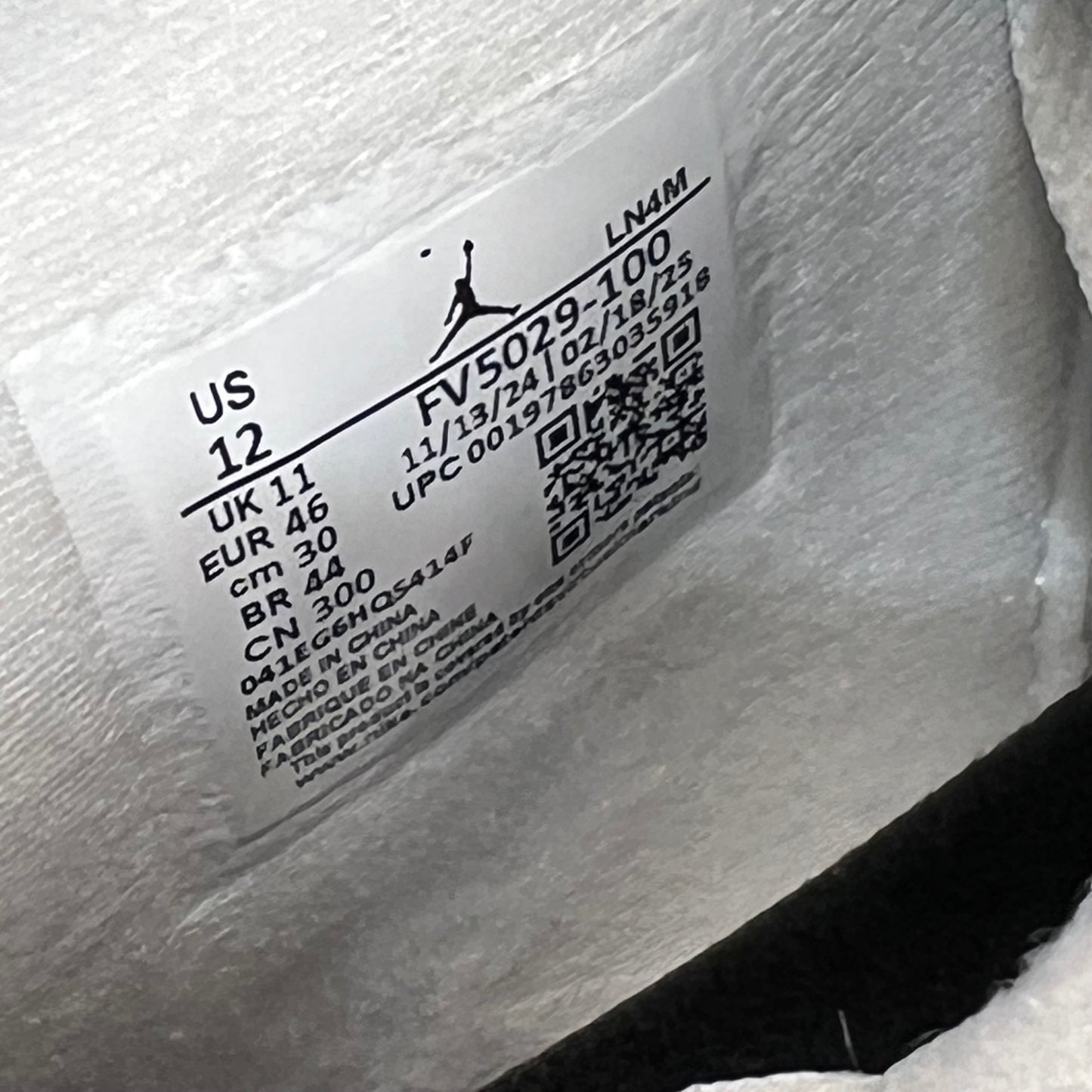 Jordan 4 White Cement (2025) Size 12 NEW s22025