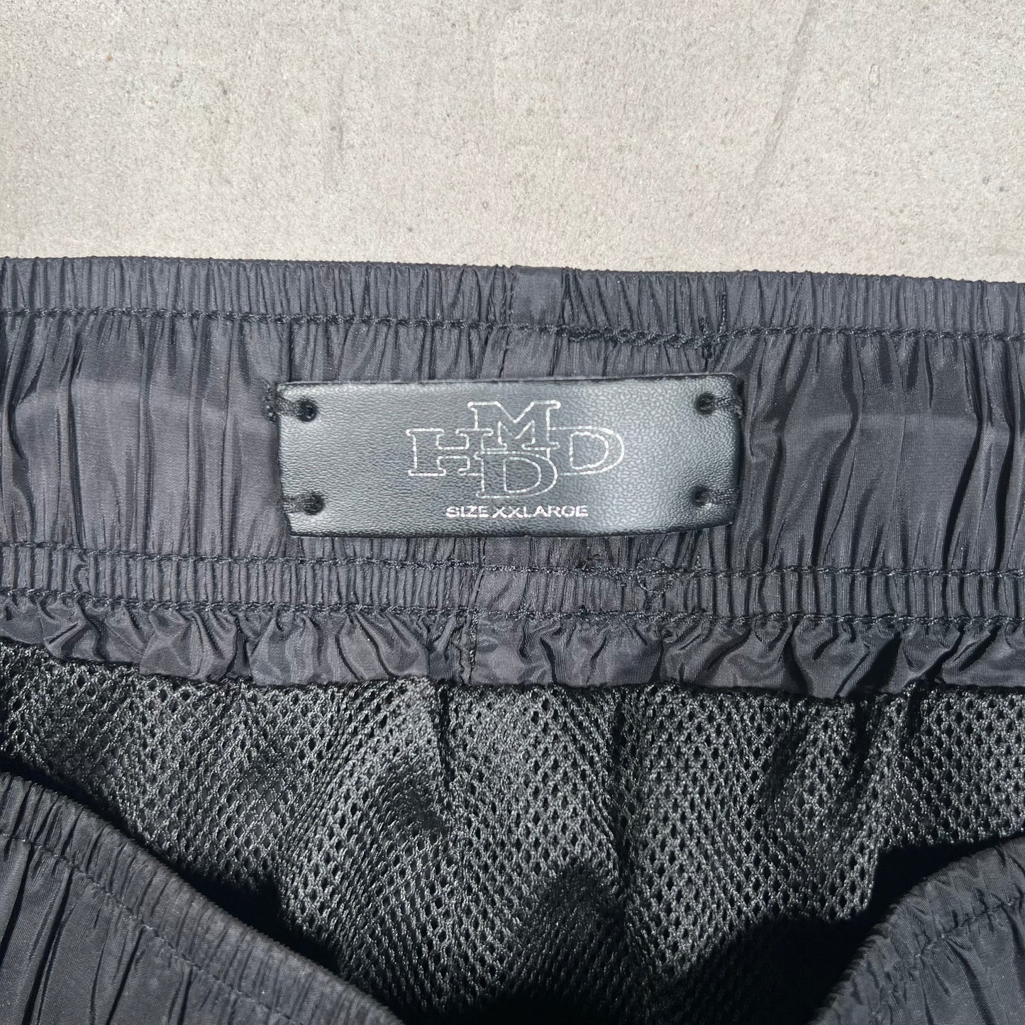 HMDD Black/Grey Nylon Track Pants Size XXL USED x17483