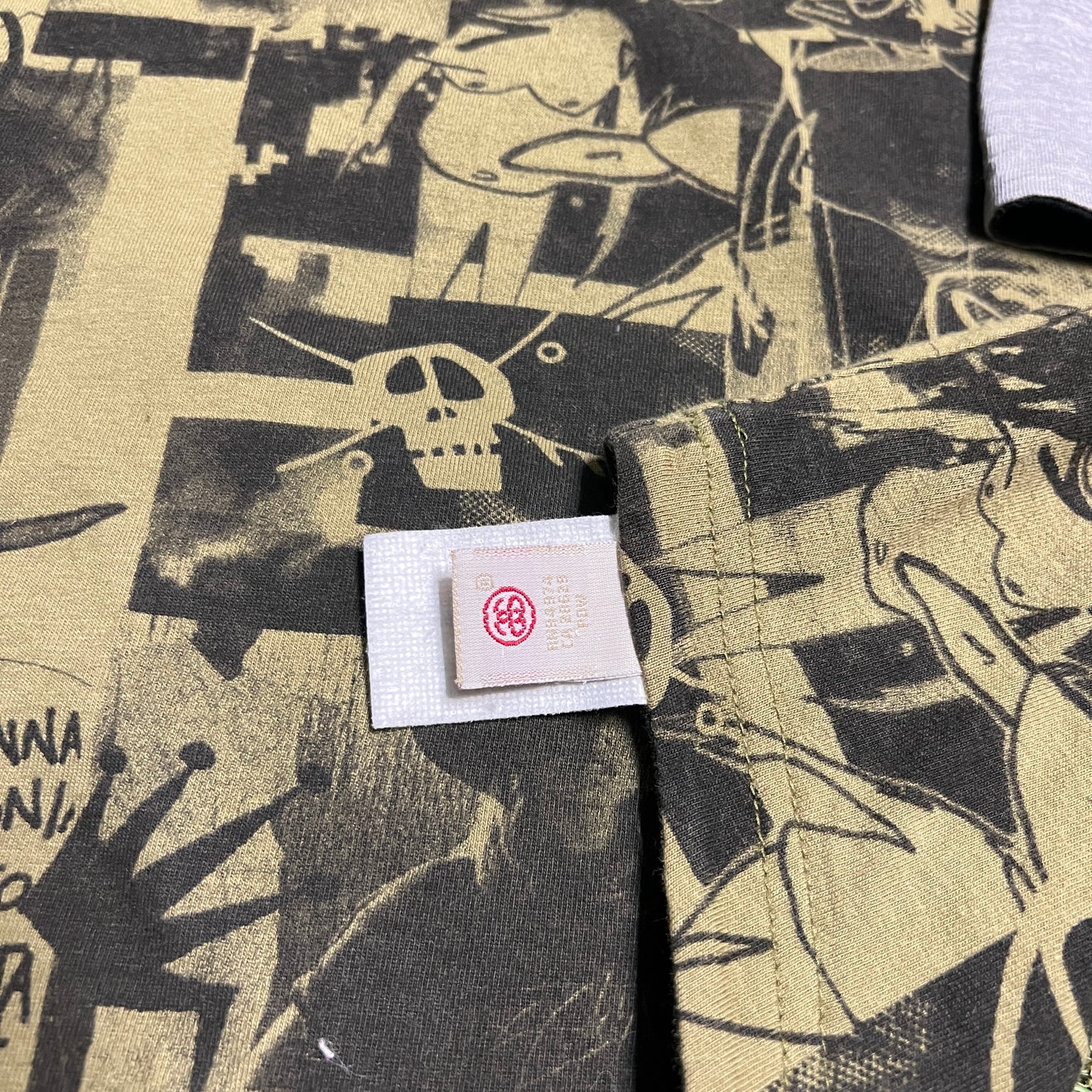 Y2K Stussy x Futura Reversible Baseball Tee Size Small USED x13520