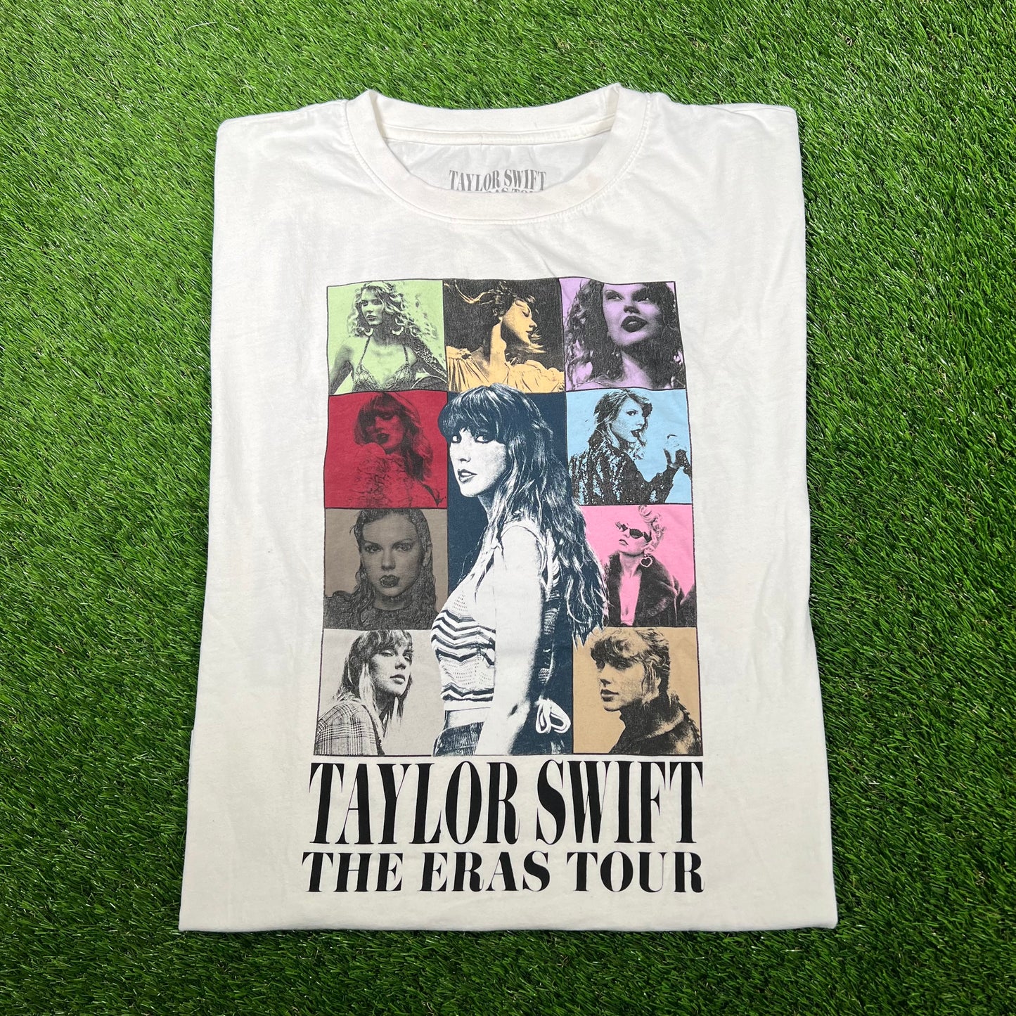 Taylor Swift The Eras Tour White Tee Size XL USED v17092