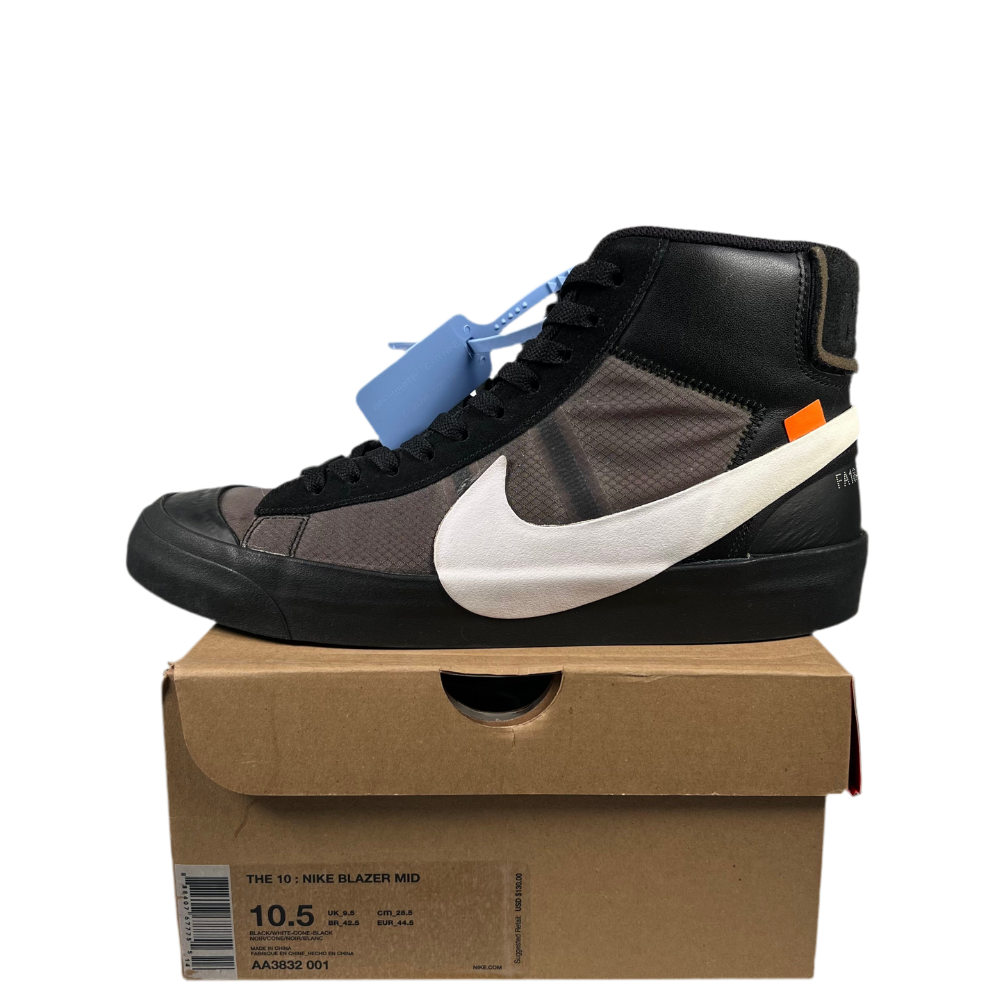 Nike Blazer Off White Grim Reaper (2018) Size 10.5 USED s18766