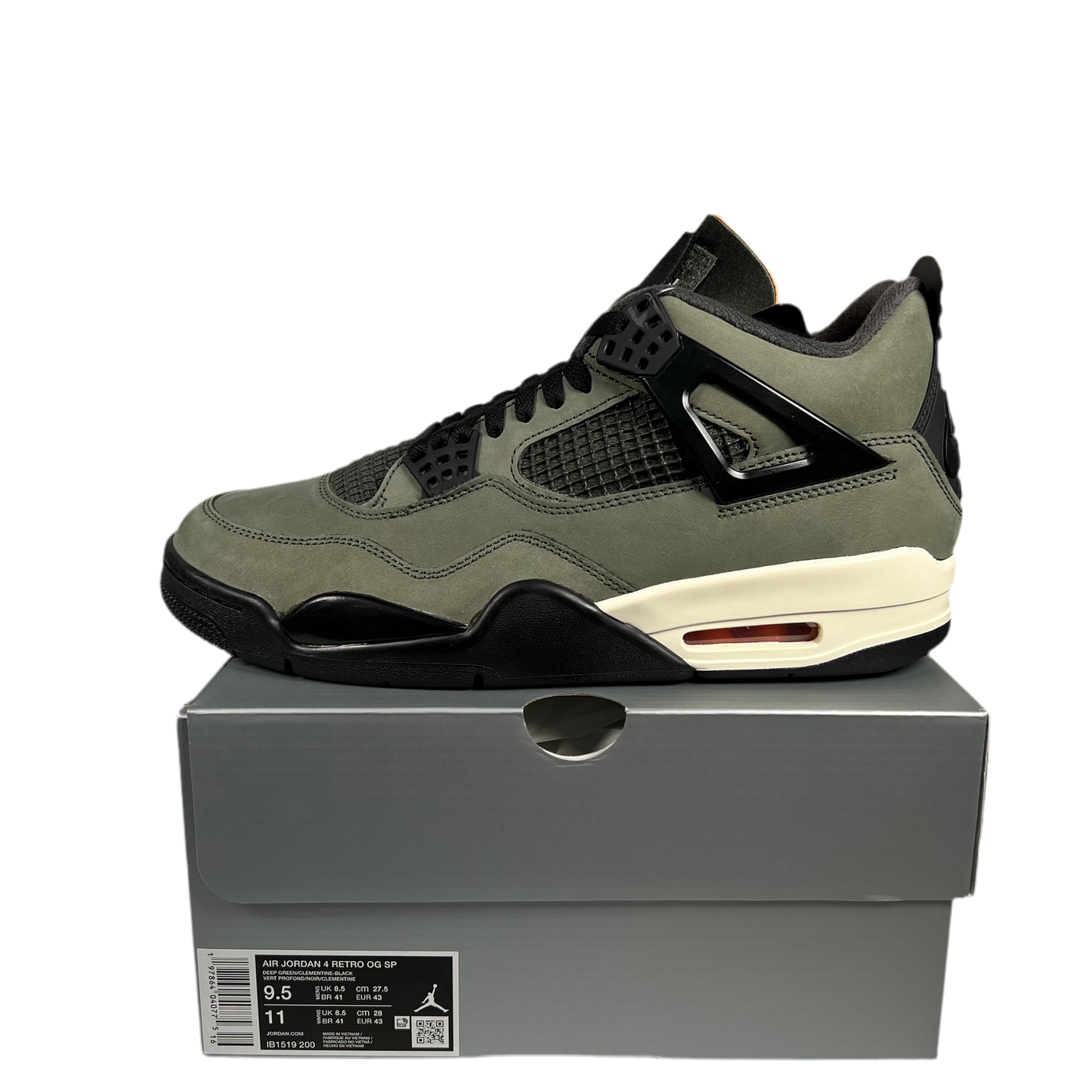 Jordan 4 Undefeated (2025) Size 9.5 NEW s17937