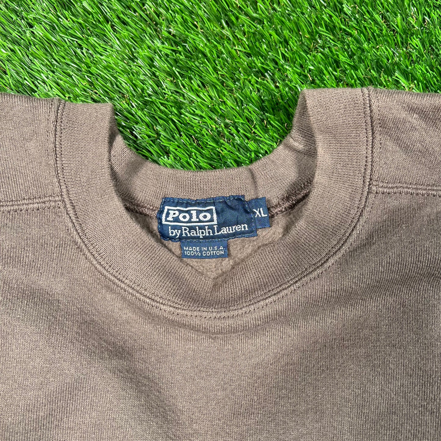 1990s Polo Ralph Lauren Grey Crewneck Size XL USED v18720