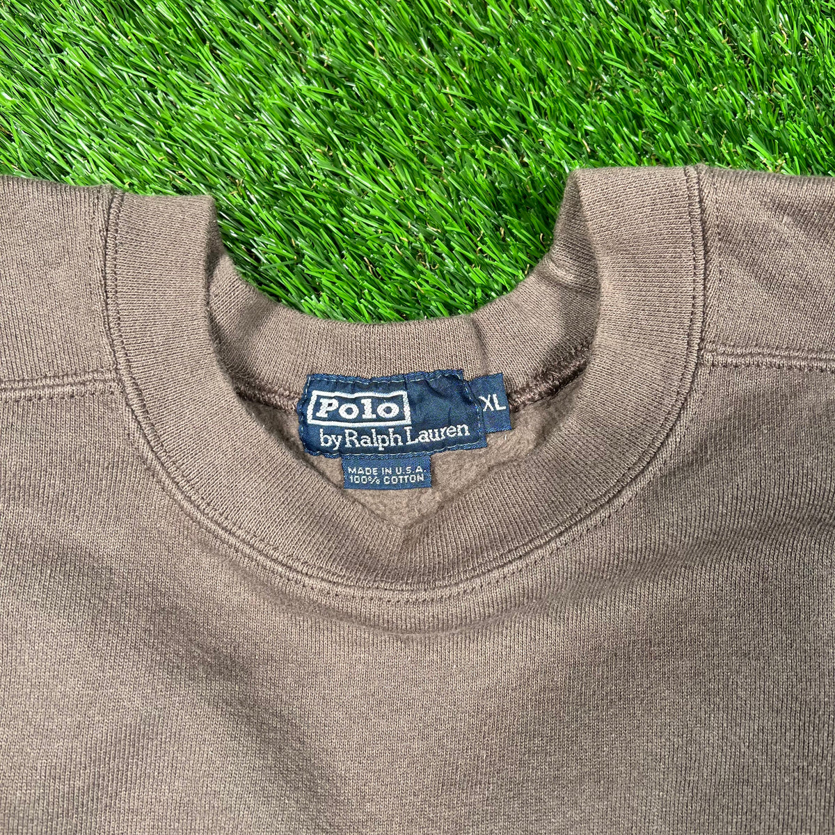 1990s Polo Ralph Lauren Grey Crewneck Size XL USED v18720