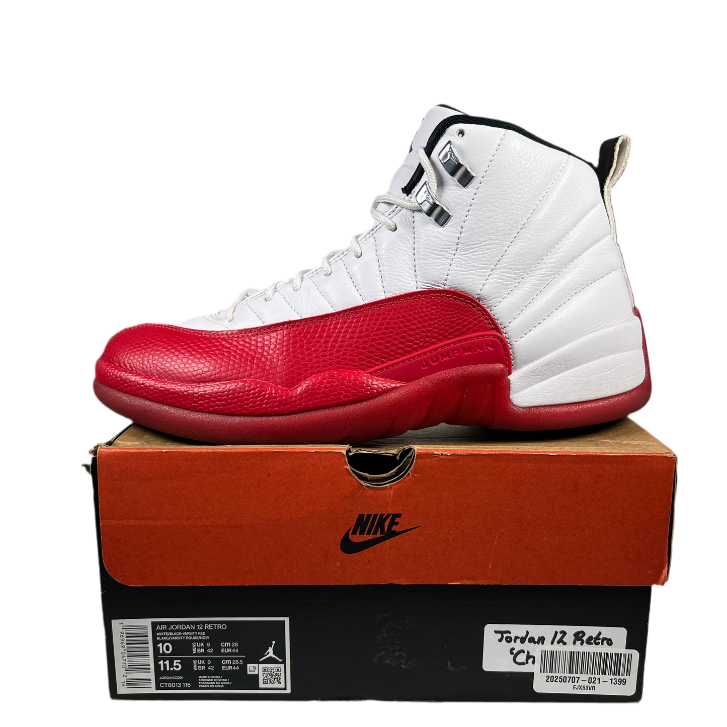Jordan 12 Cherry (2023) Size 10 USED s18341