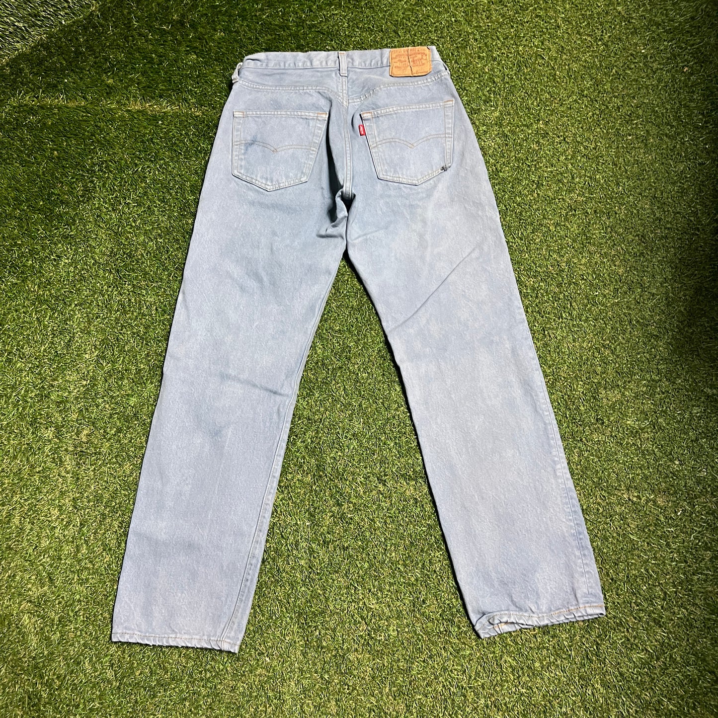 Levis 501 Washed Blue 33 USED V15845
