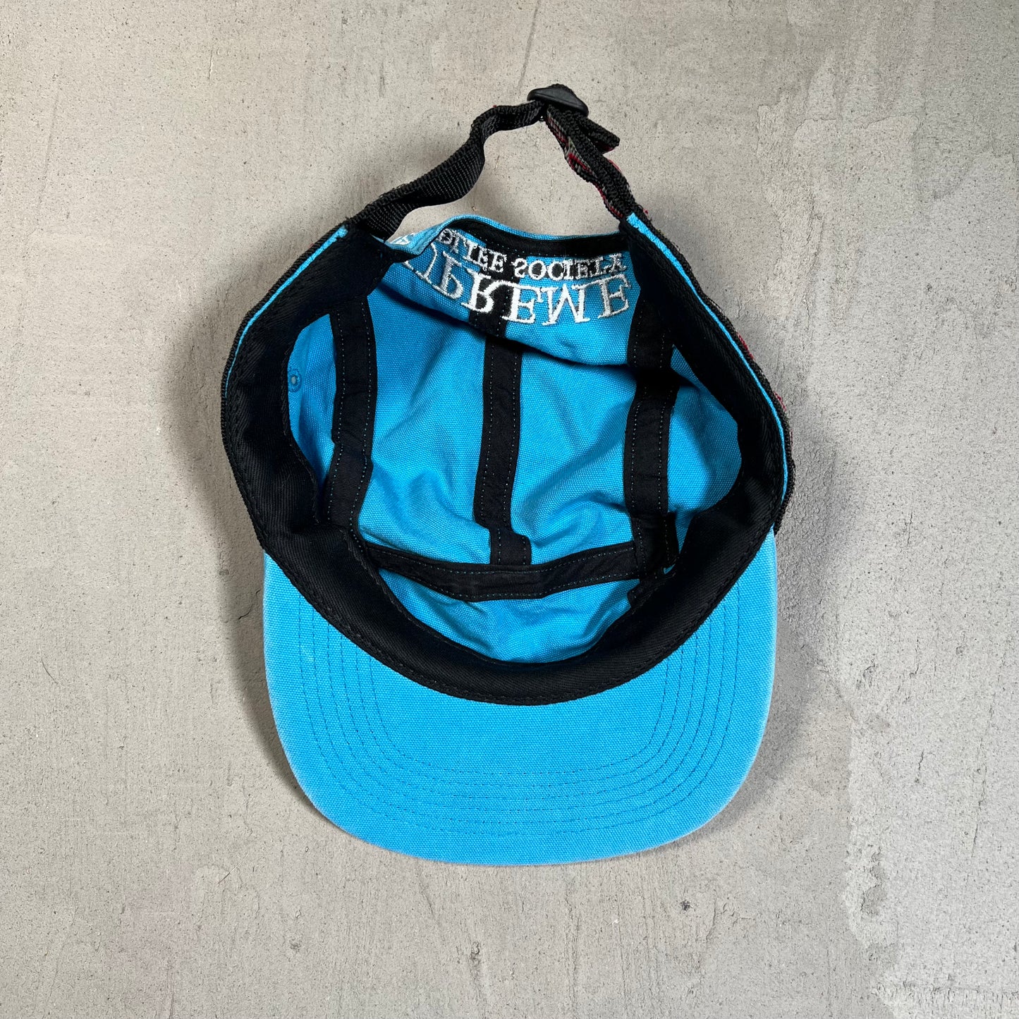 Supremme Wildlife Society Taping Teal Hat USED x17624