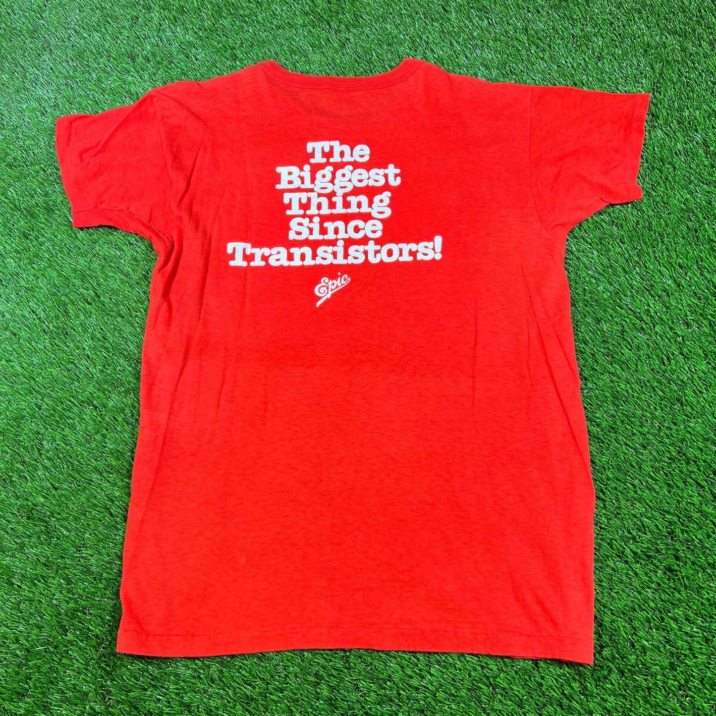 1990s Cheap Trick Live At Budokan Red Tee Size Large USED v16625
