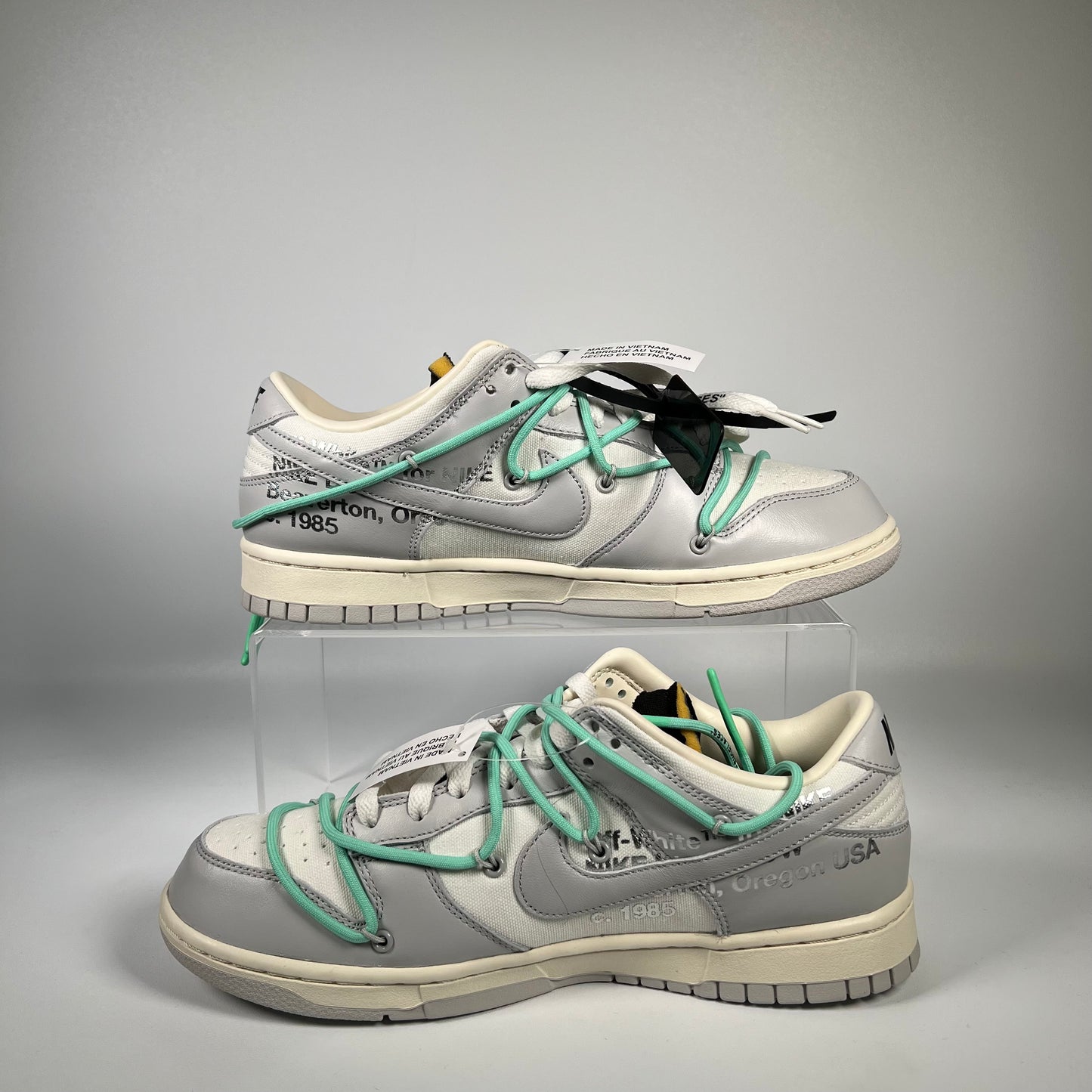 Nike Dunk Low Off White Lot 4 Grey (2021) Size 9.5 NEW s17998