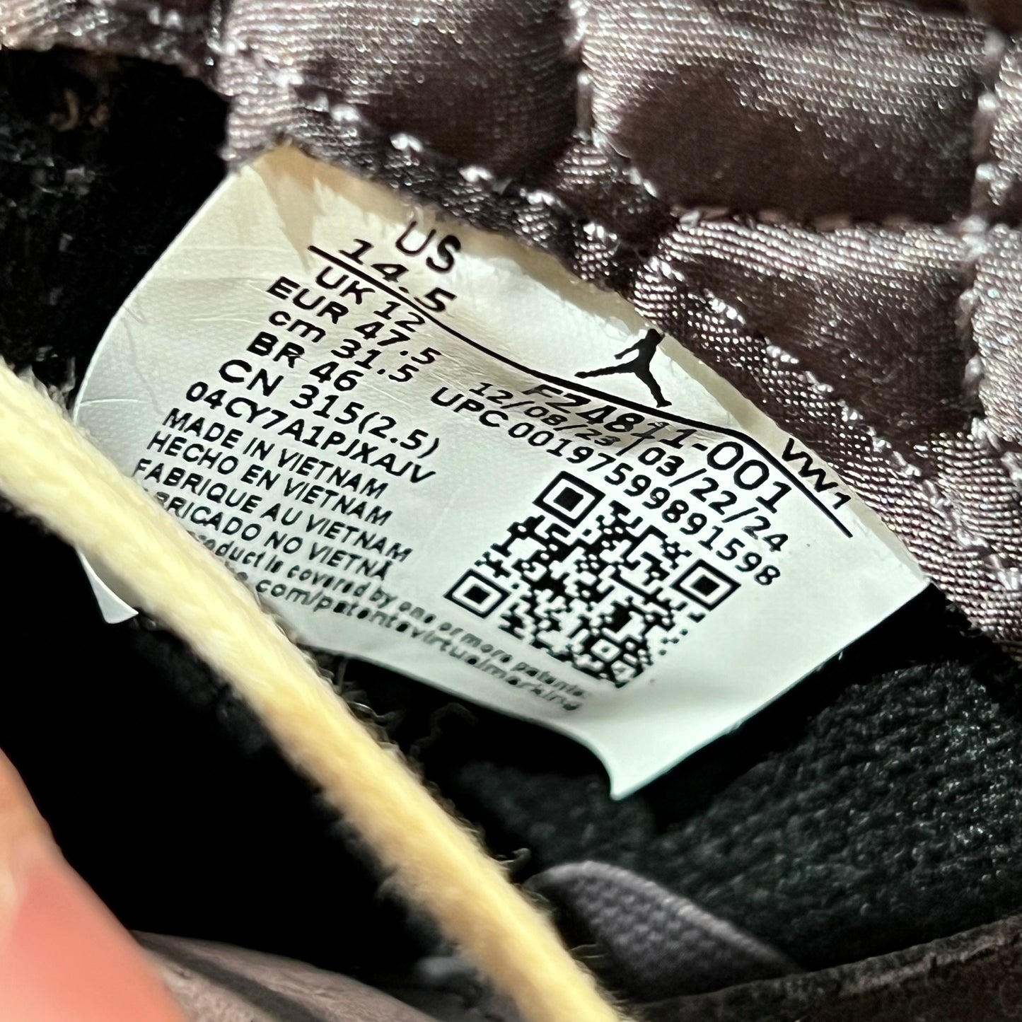 Jordan 3 A Ma Maniere While You Sleep (2024) Size 13m USED s22265