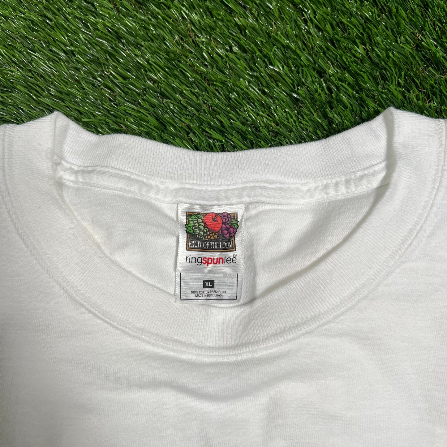 Y2K Osama Come Out And Play Fighter Jets White Tee Size XL USED v16748