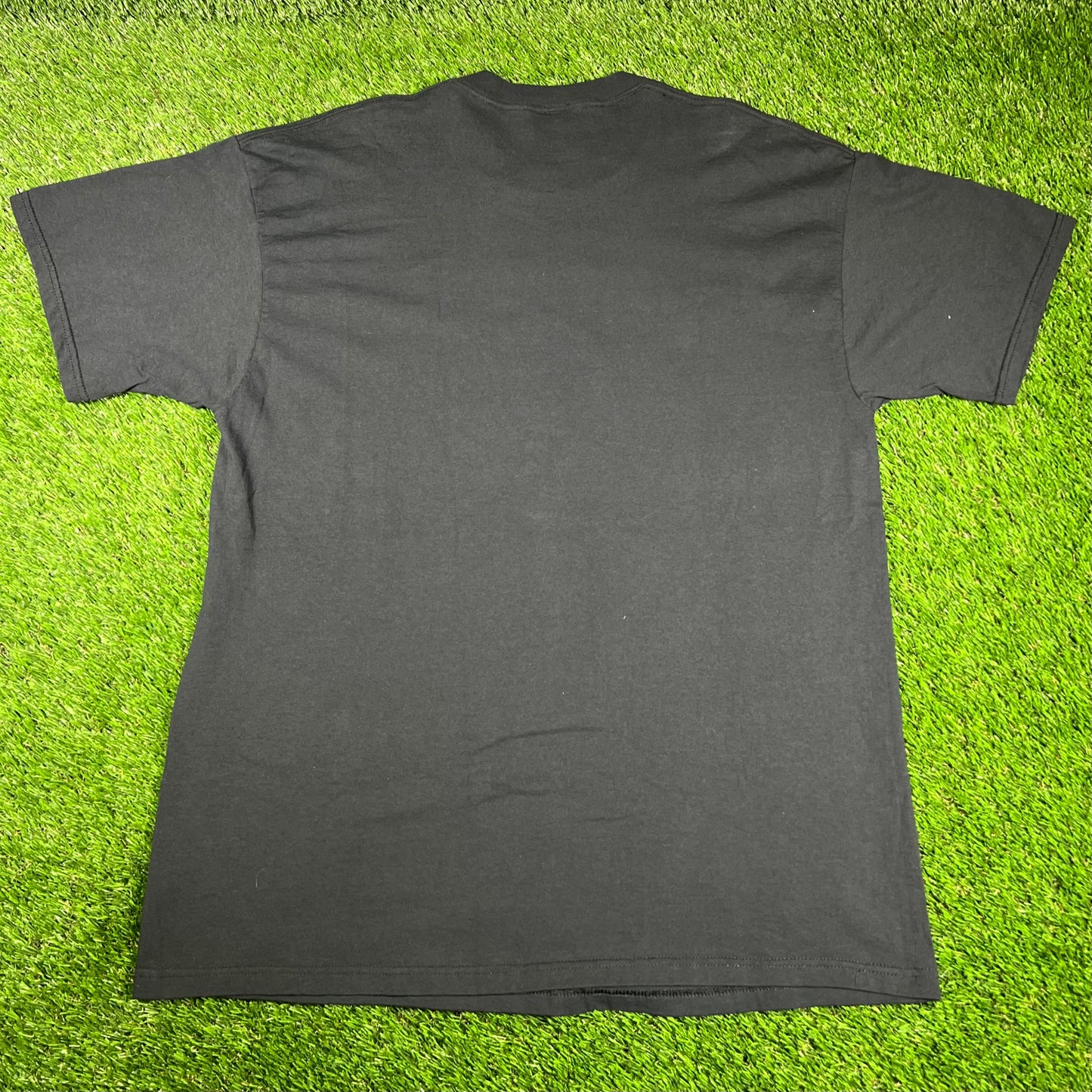 1997 Chicago Bulls NBA Finals Gold Ring Black Tee Size XL USED v16724