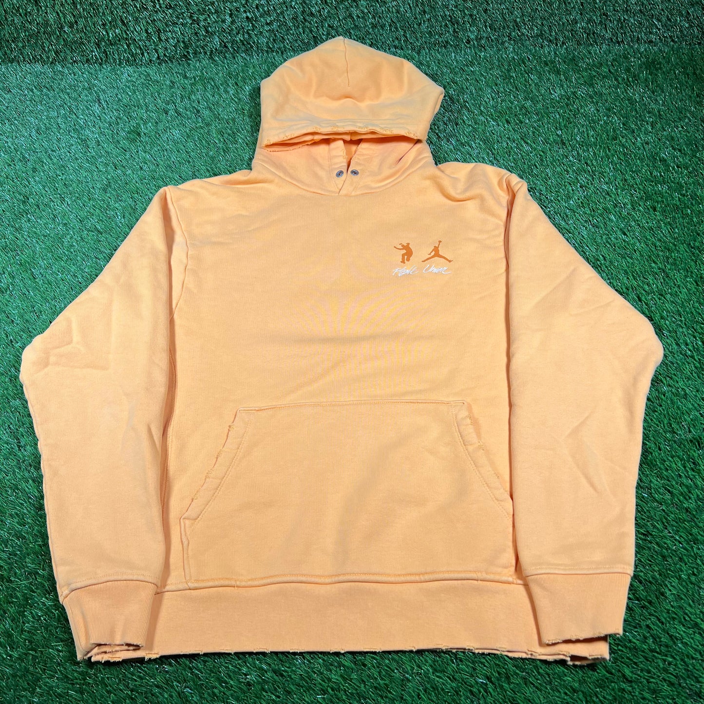 Jordan Union LA Yellow Hoodie Size Medium USED x14668