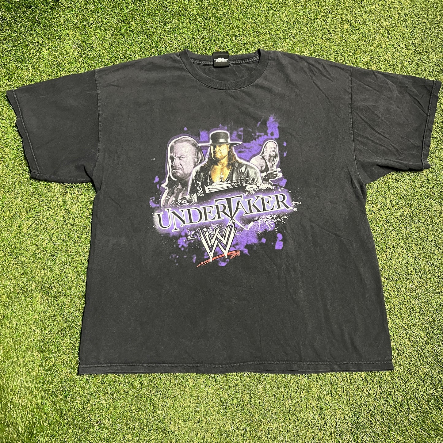 2007 WWE Undertaker Tripple Graphic Black Tee Size XL USED v16179