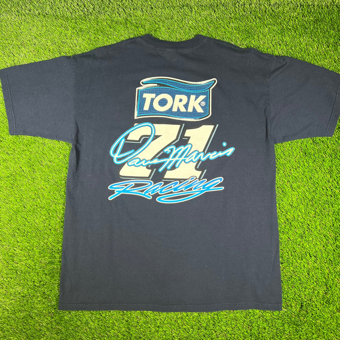 2001 Tork Racing #71 Navy Tee Size XL USED v16692