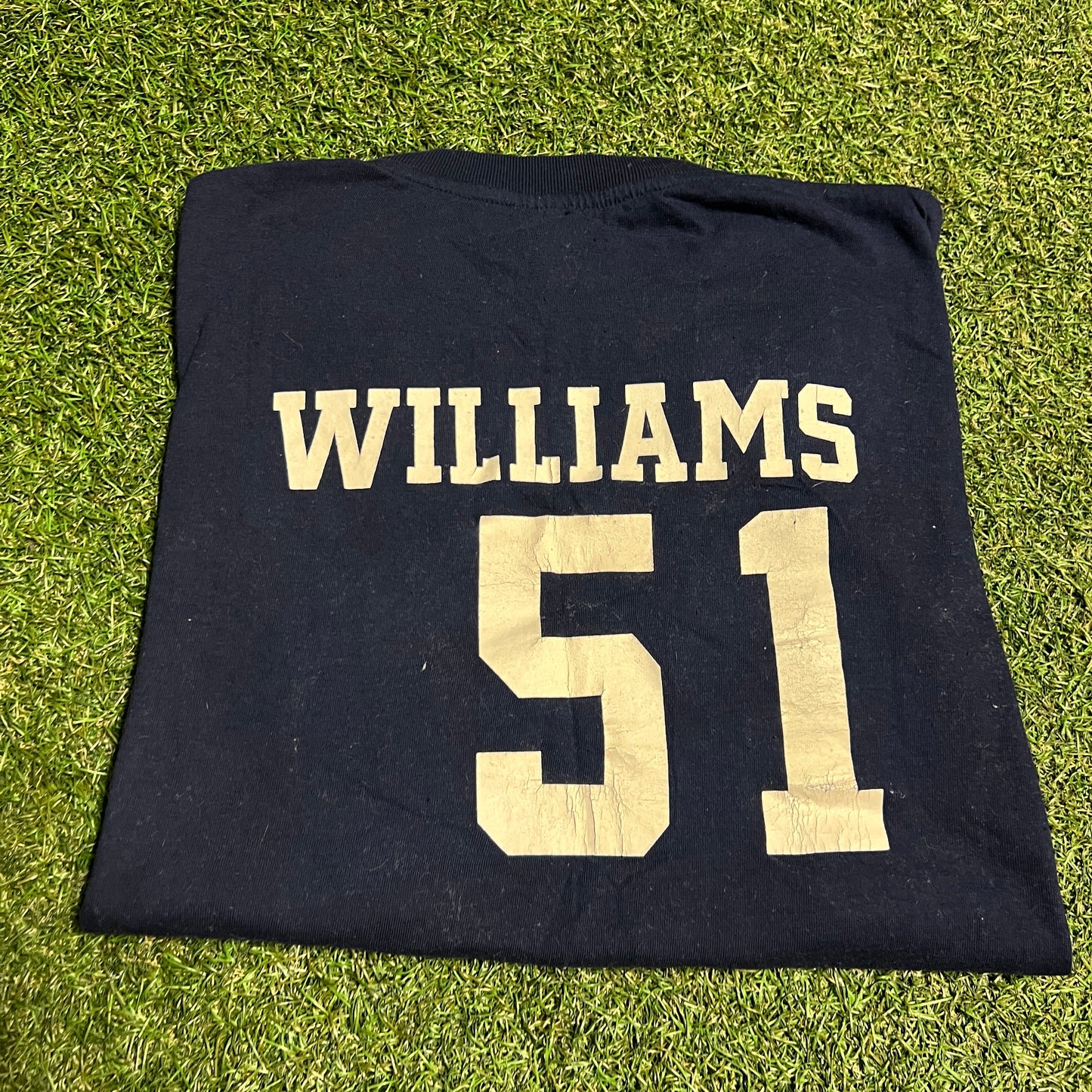 1990s New York Yankees Bernie Williams Navy Tee Size XL USED v16317