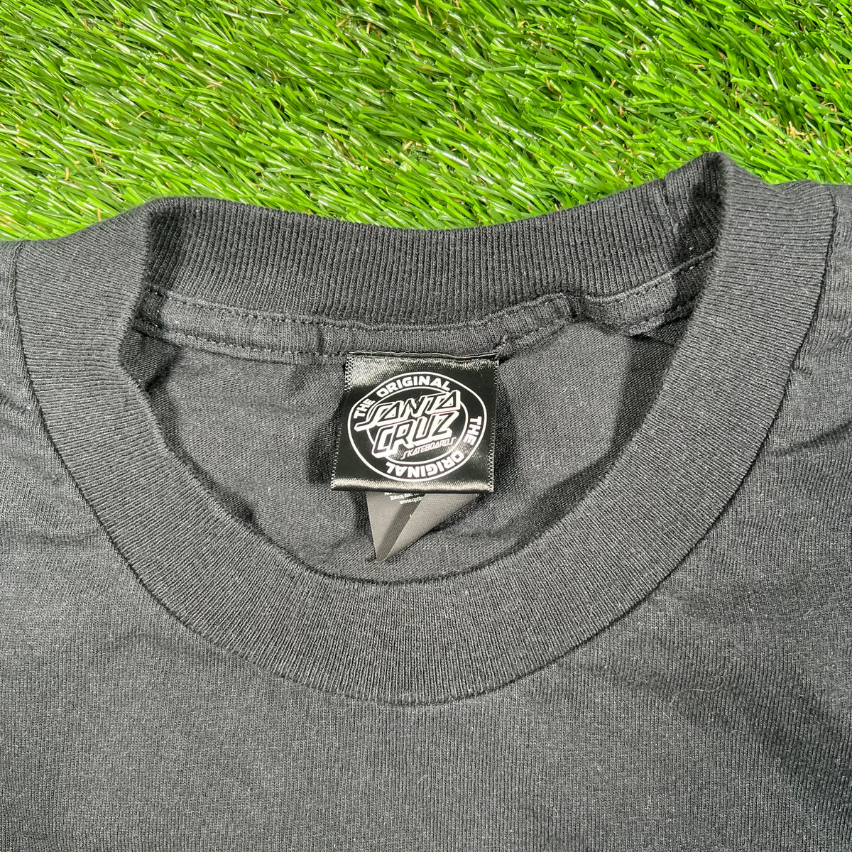 Santa Cruz Skateboarding Black Logo Tee Size XL USED v17417