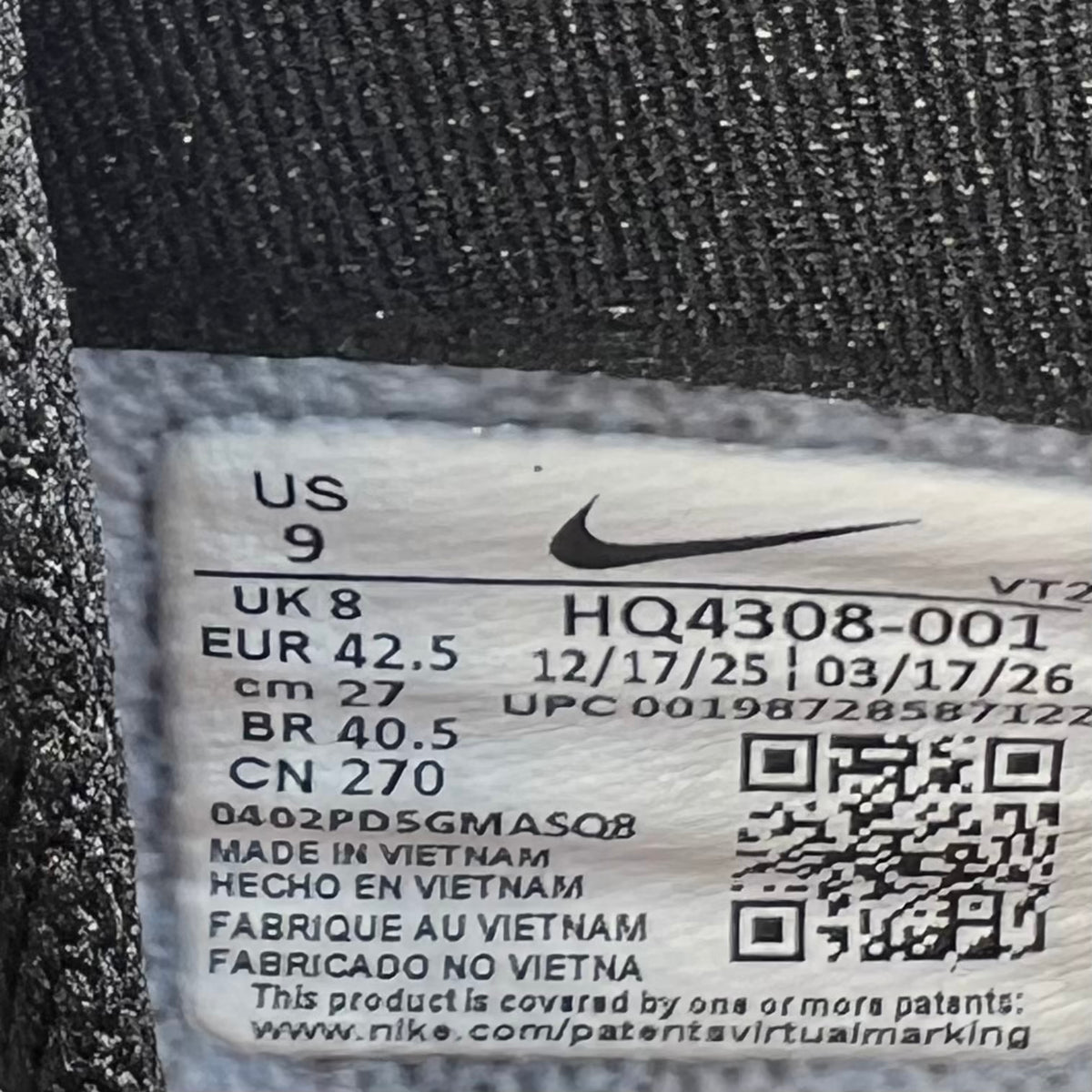 Nike Mind 002 Black Hyper Crimson (2026) Size 9 NEW s23553