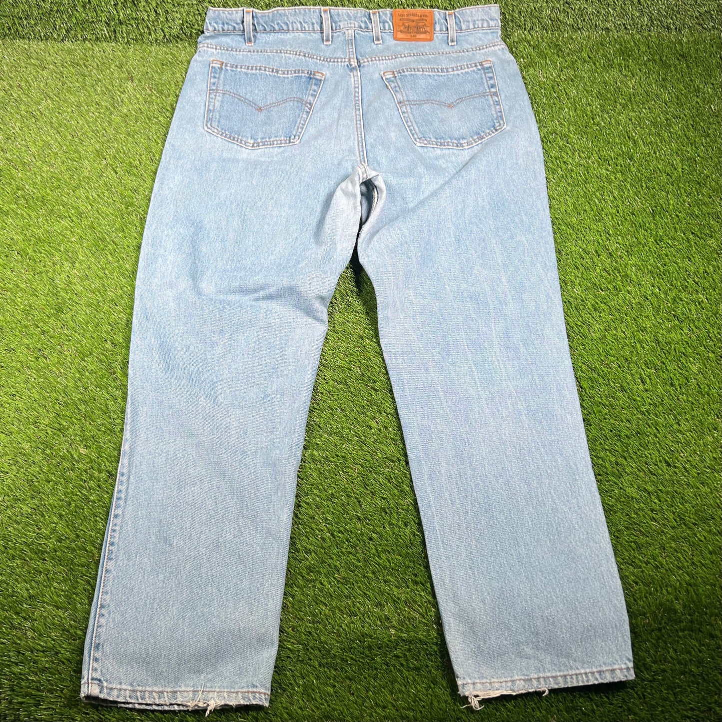 1993 Levi's 540 Blue Denim Jeans Size 44 USED v16851