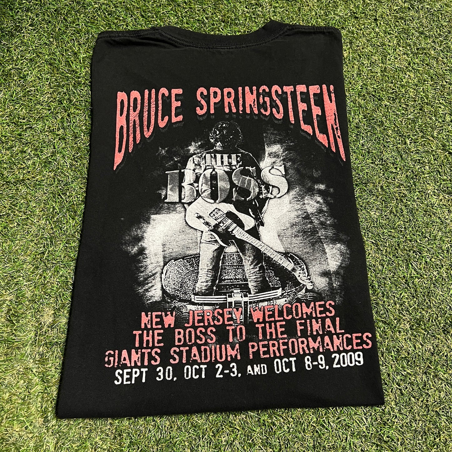 2009 Bruce Springsteen Final Performances Black Tee Size XL USED v16422