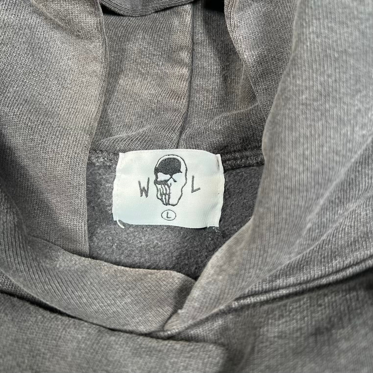 Warren Lotas Django Washed Black Hoodie Size Large USED x18462
