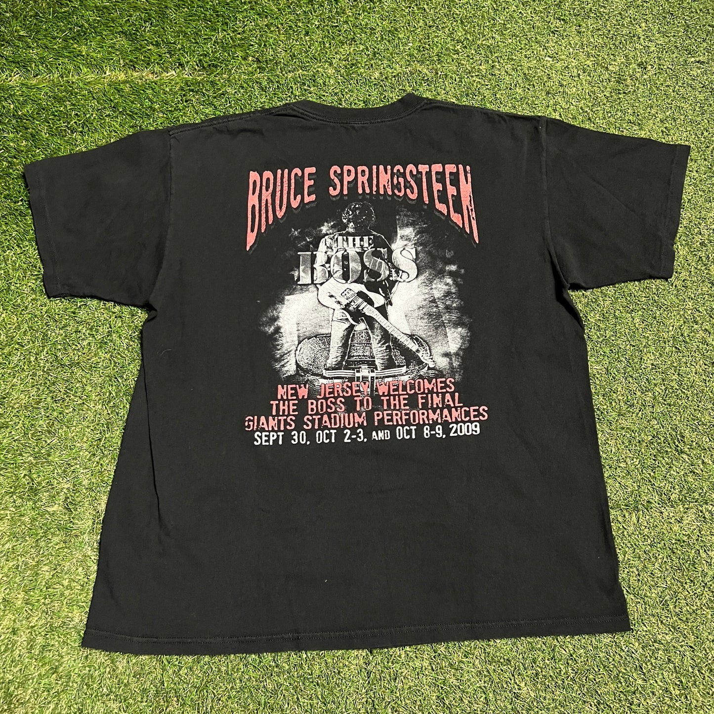 2009 Bruce Springsteen Final Performances Black Tee Size XL USED v16422