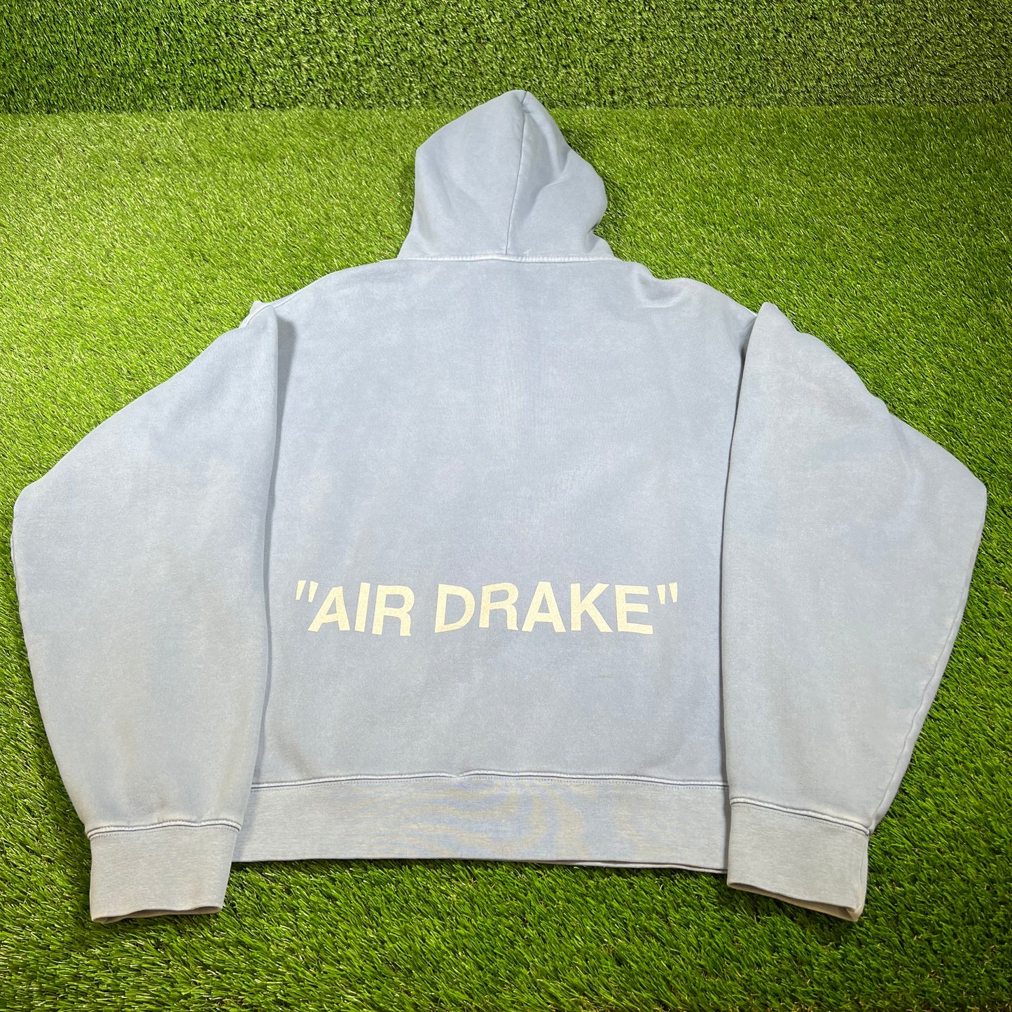 Drake Related "Abloh Engineering" Blue Hoodie Size Medium USED x14308