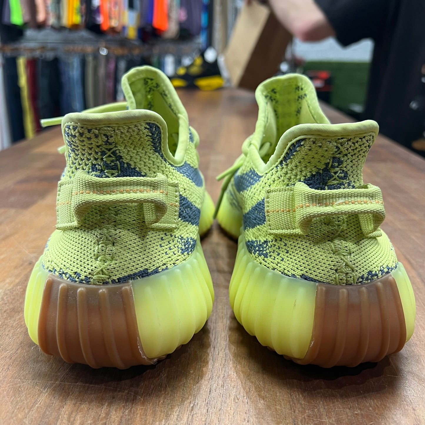 Adidas Yeezy Boost 350 V2 Semi Frozen Yellow Size 8 USED s17090