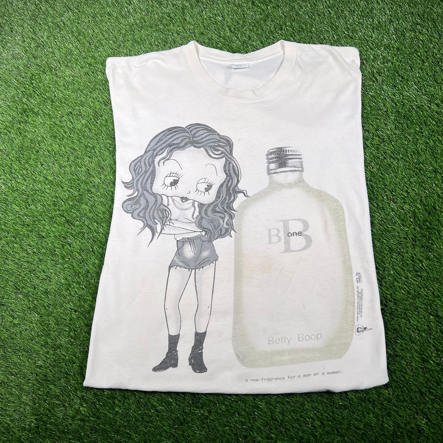 1994 Betty Boop White Calvin Klein Sppof Tee Size XXL USED v16846