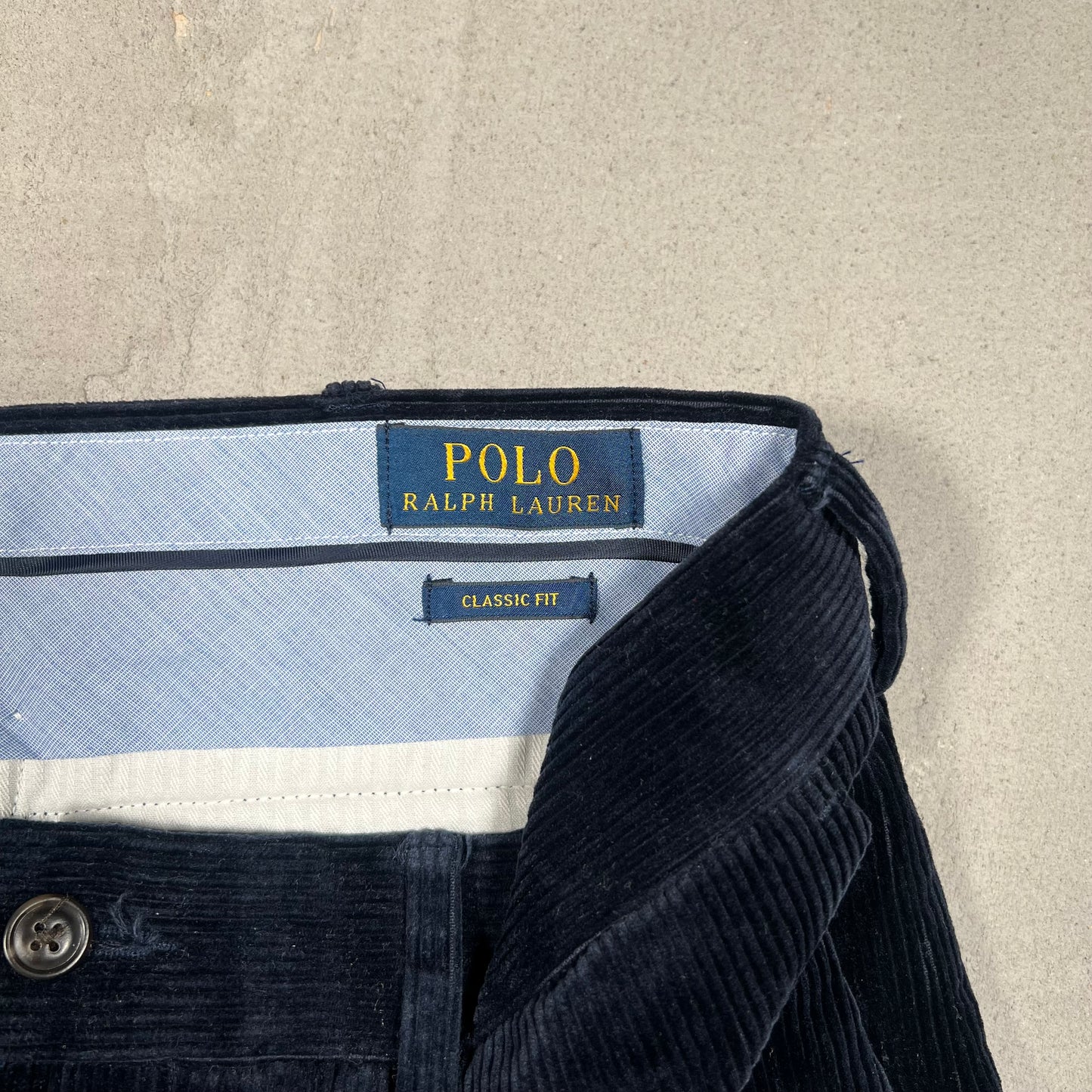 Polo Ralph Lauren Navy Duck Corduroy Pants Size 32 USED v19200