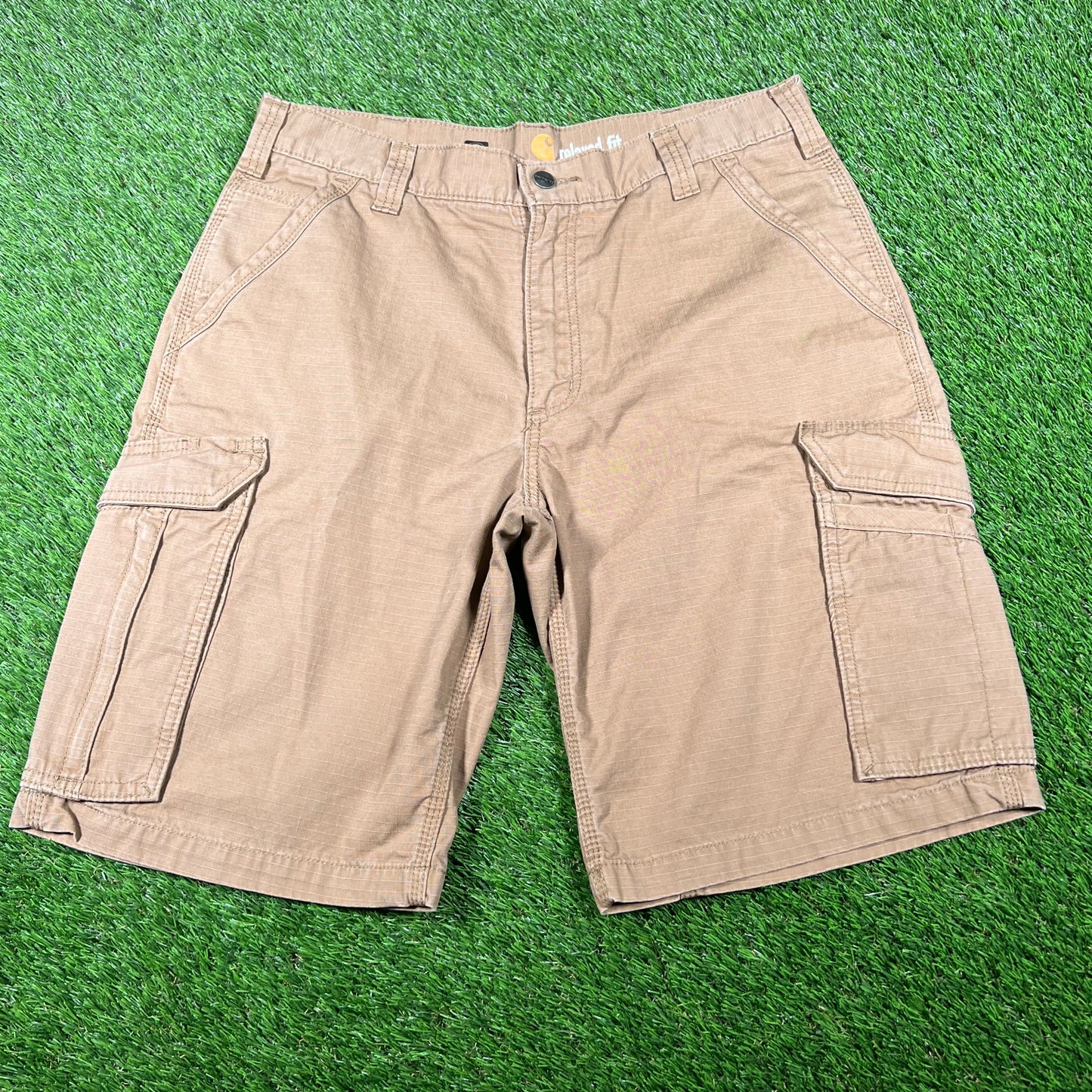 Carhartt Brown Cargo Shorts Size 34 USED v16869