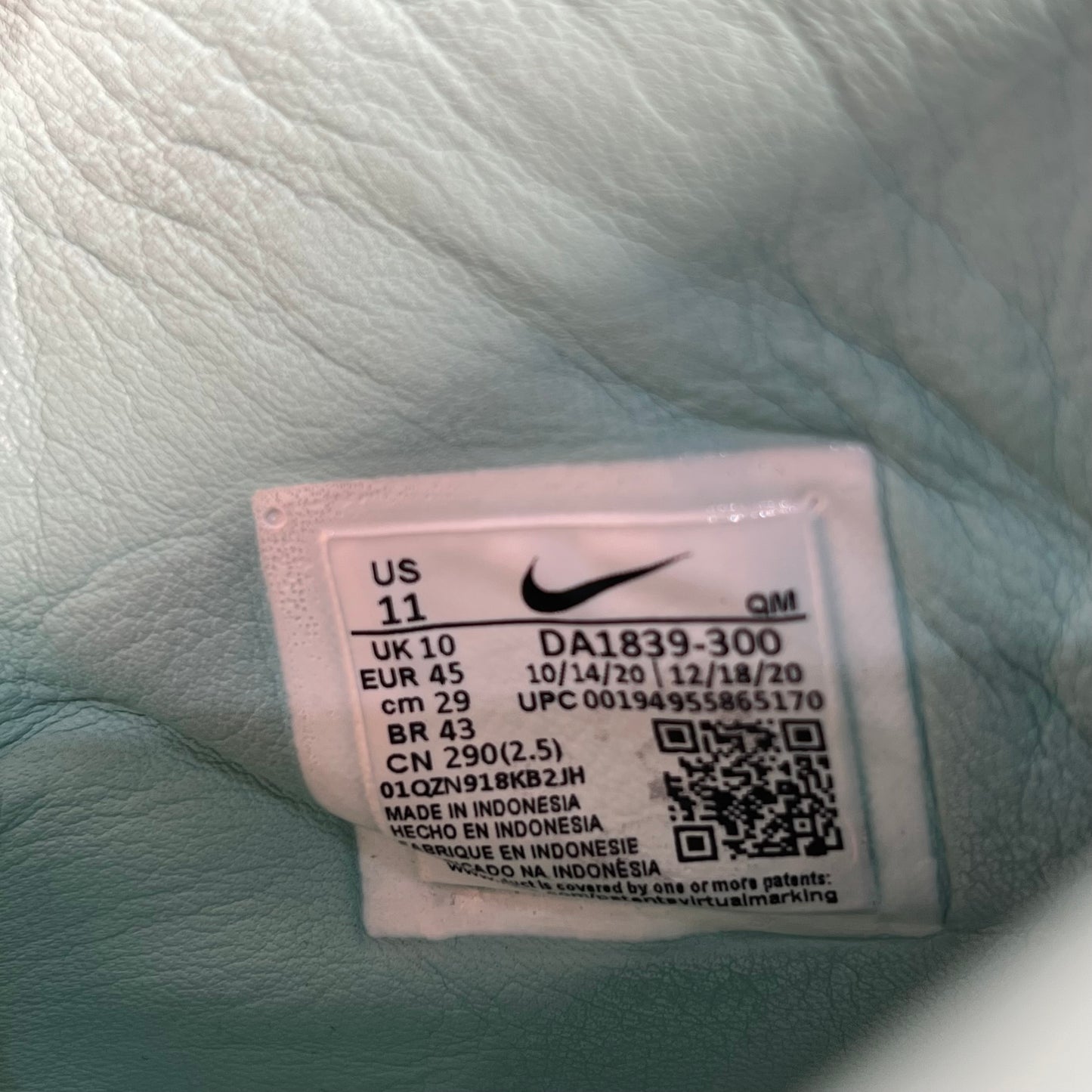Nike Sb Blazer Mid Faded Light Dew Size 11 USED S17143
