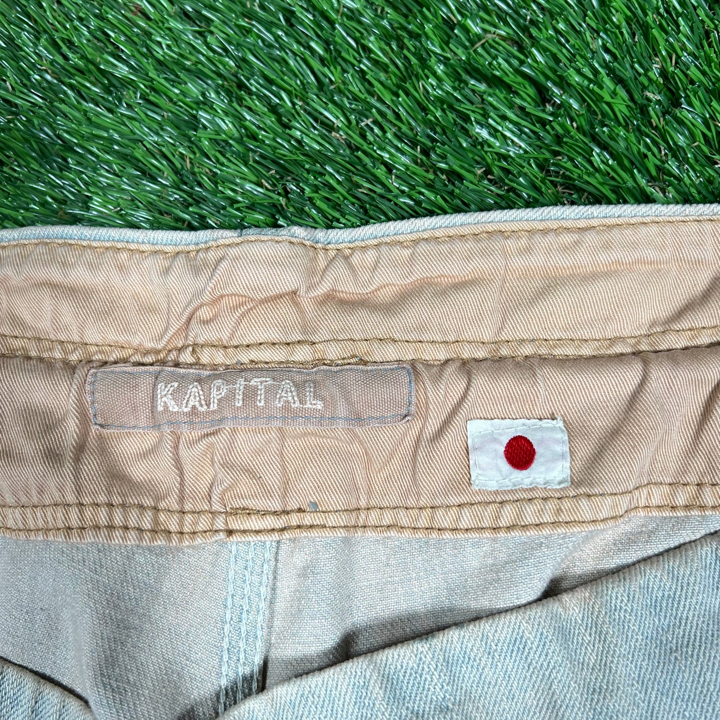 Kapital Light Washed Blue Denim MPS Shorts Size 1 (small) USED x14692