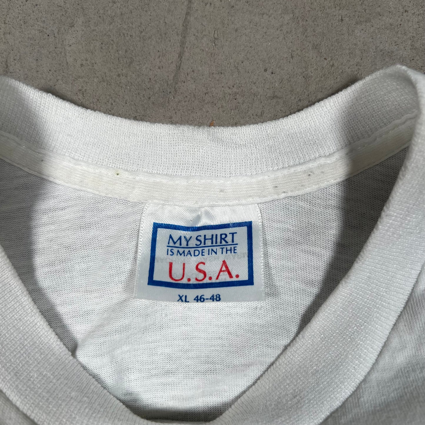 1989 Chicago Bulls Bulls Fever White Tee Size XL USED v15505