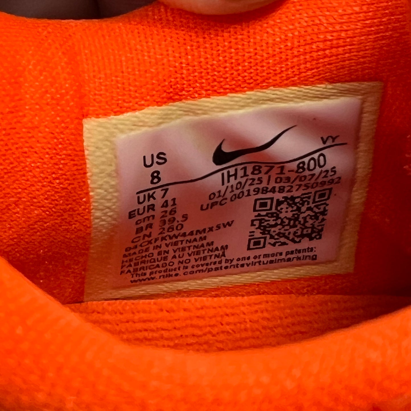 Nike Kobe 6 Total Orange Size 8 NEW s17502