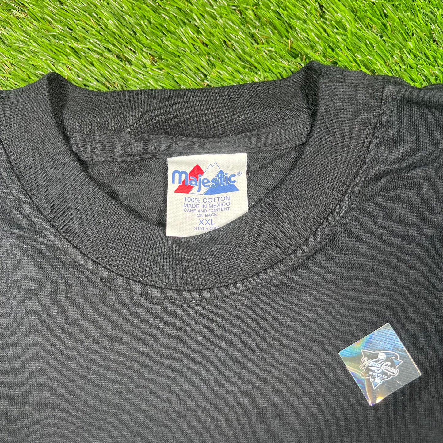 2000 Subway Series Yankees Mets Black Tee Size XXL NEW v16556