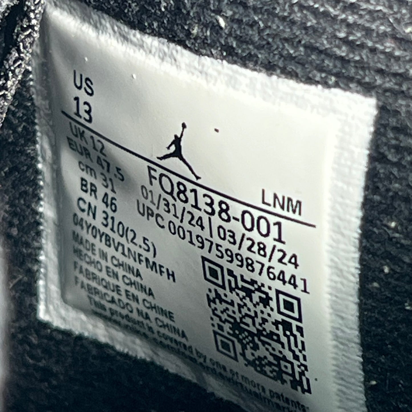 Jordan 4 White Thunder (2024) Size 13 USED s22329