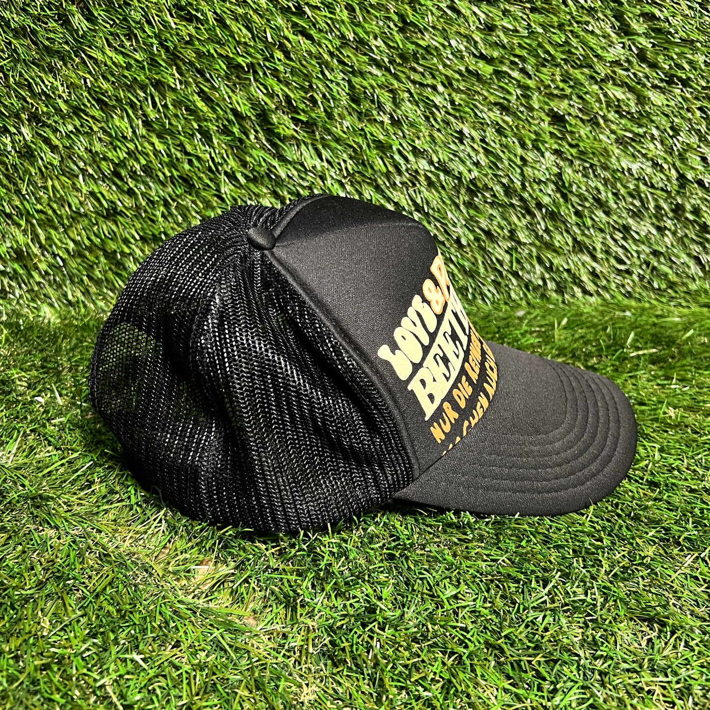 Kapital Beethoven Black Trucker Hat USED x13592
