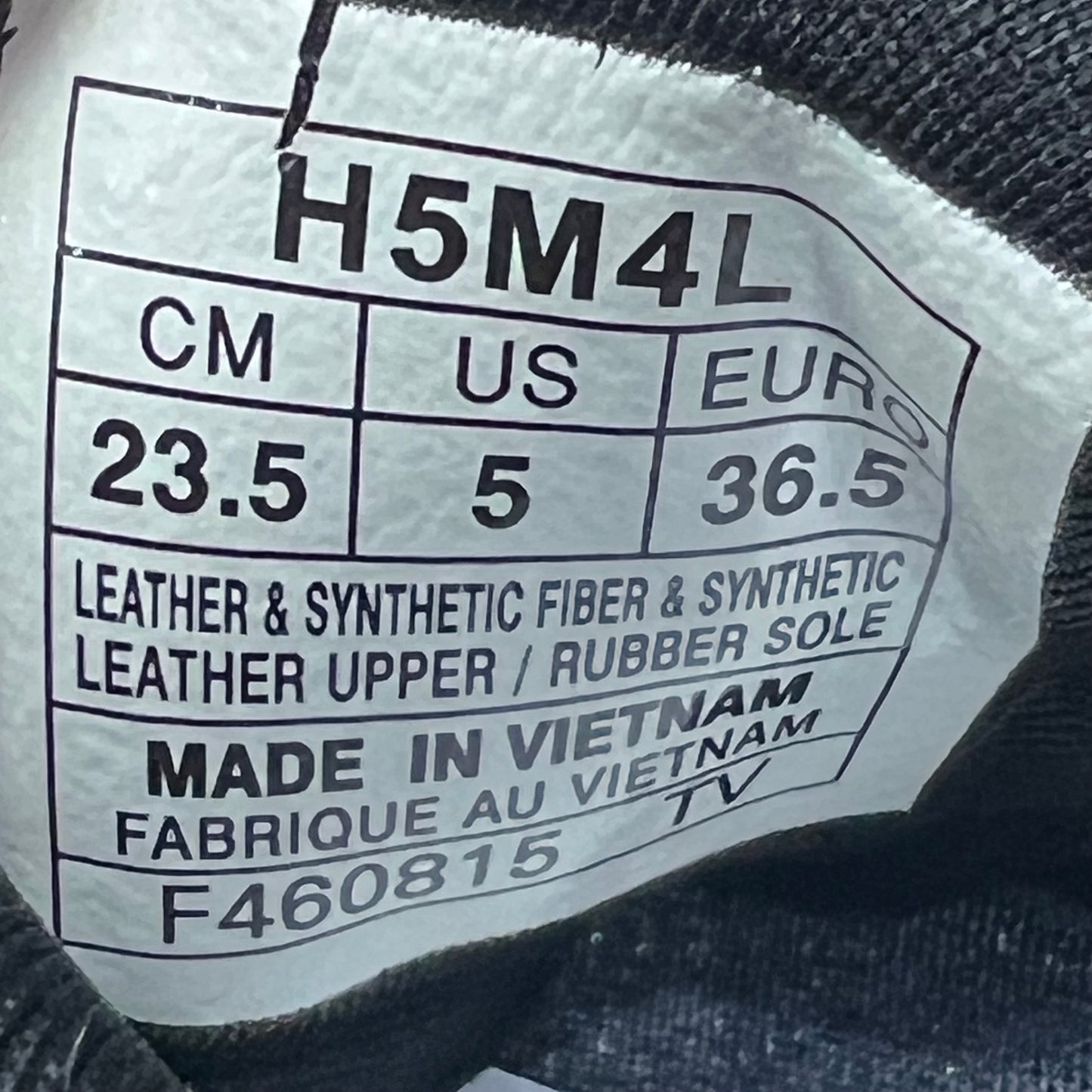 Asics Gel-Lyte 5 Triple Black (2020) Size 5 USED s18424