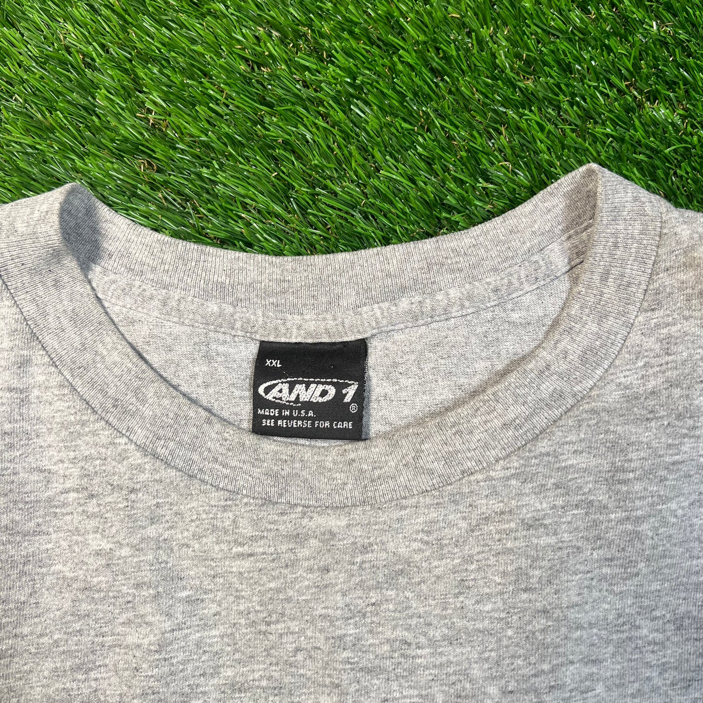 1990s And 1 Grey "Straightjacket" Tee Size XXL USED v18837