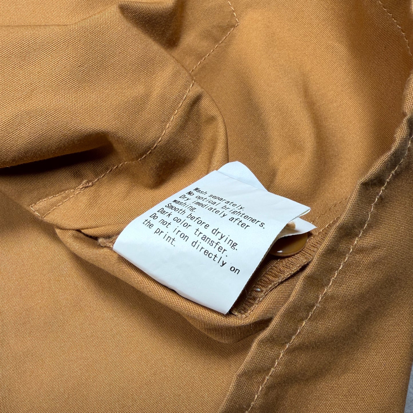 CPFM 2021 Gardening Club Mustard Vest Size 4 (XL) USED x13684