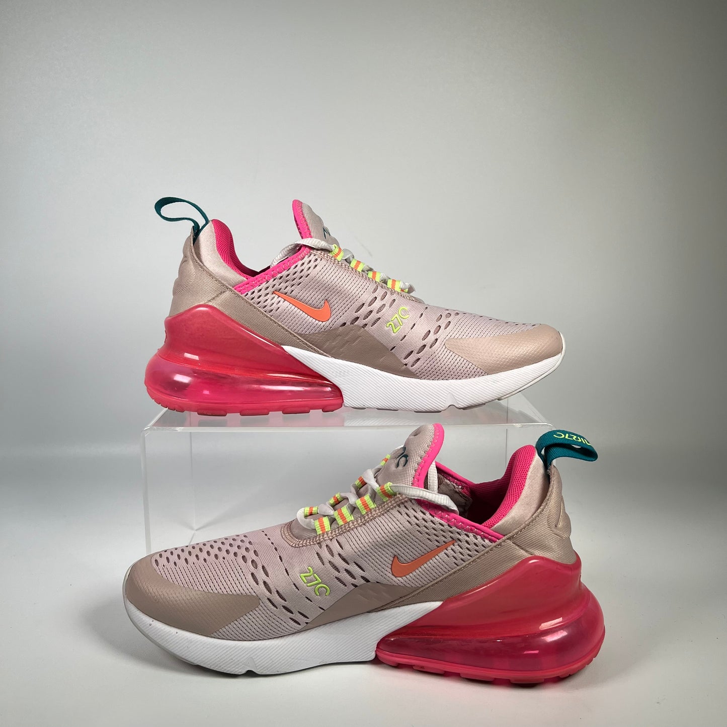 Nike Air Max 270 Barely Rose Stone Mauve (2020) Size 7m / 8.5w USED s17931