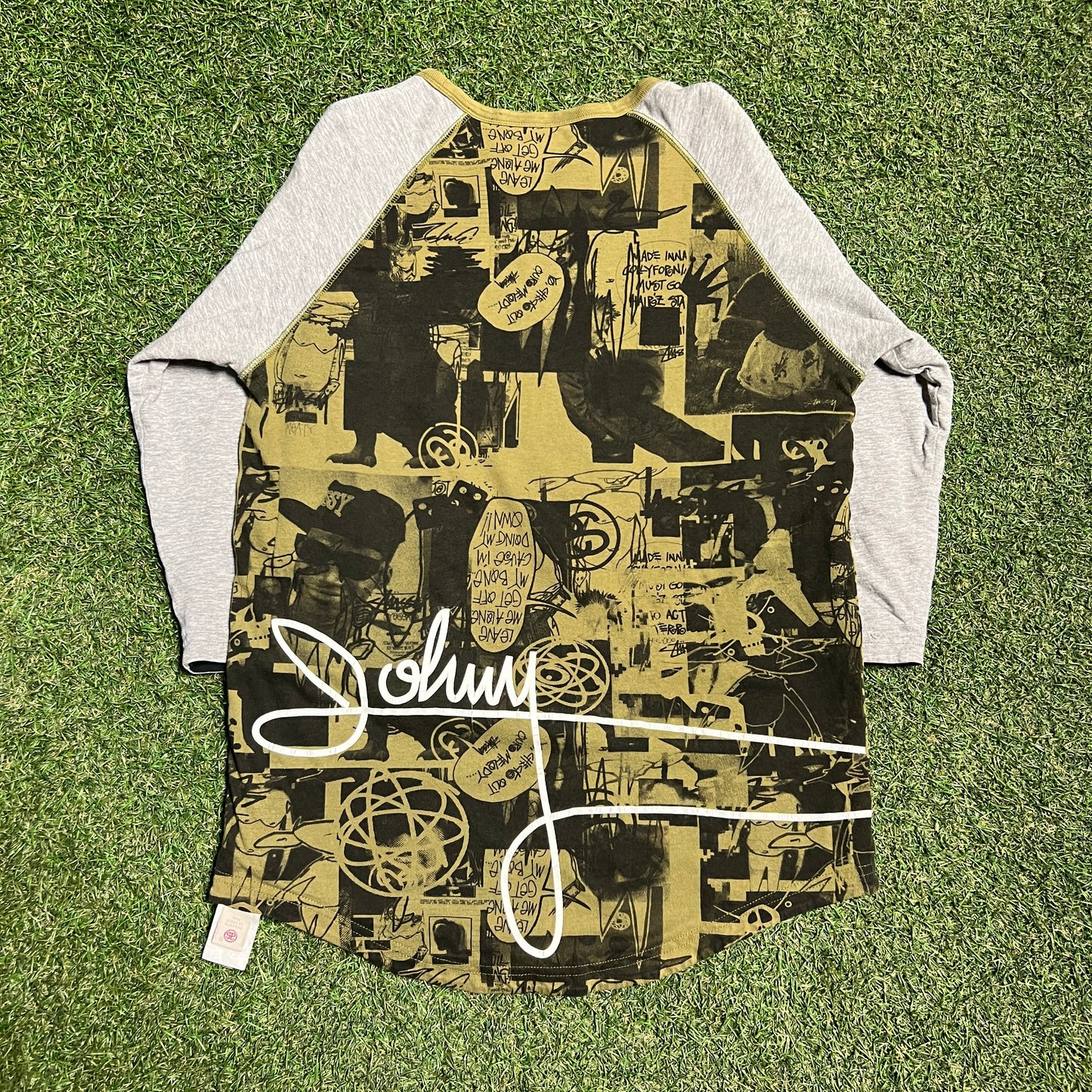 Y2K Stussy x Futura Reversible Baseball Tee Size Small USED x13520