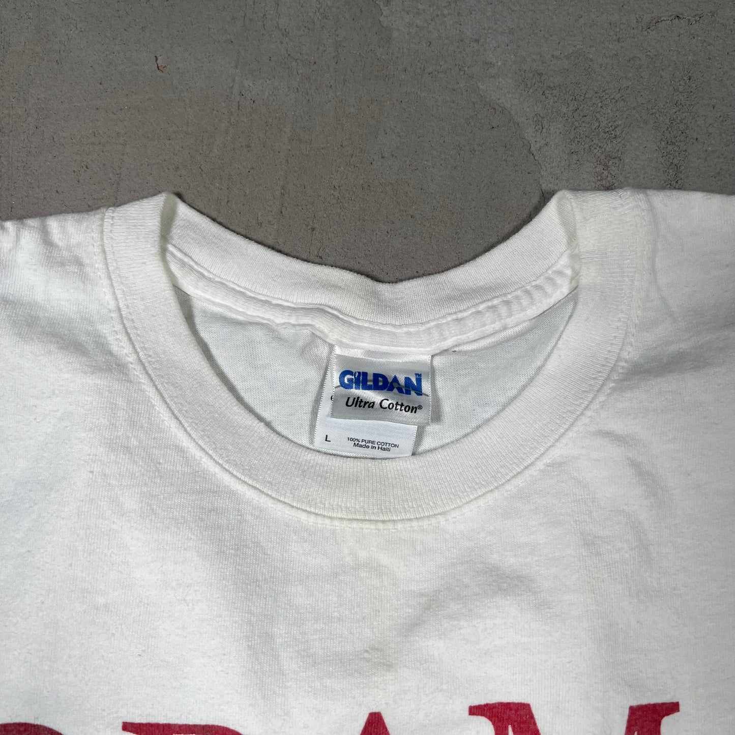 2008 Obama Change Believe In White Tee Size Large USED v19321