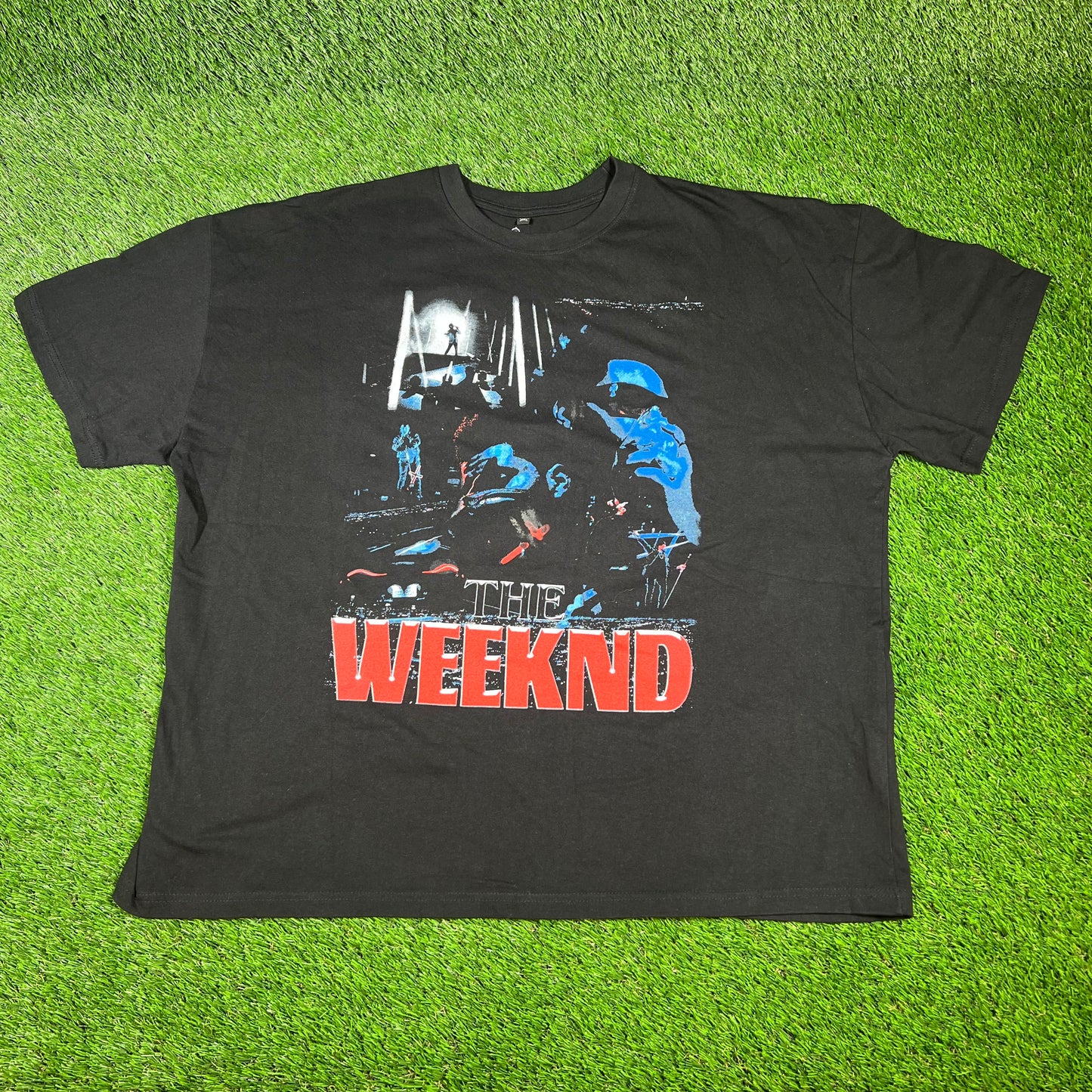 Sergio Calaobasas The Weeknd Rap Style Black Tee Size XXL USED x14352