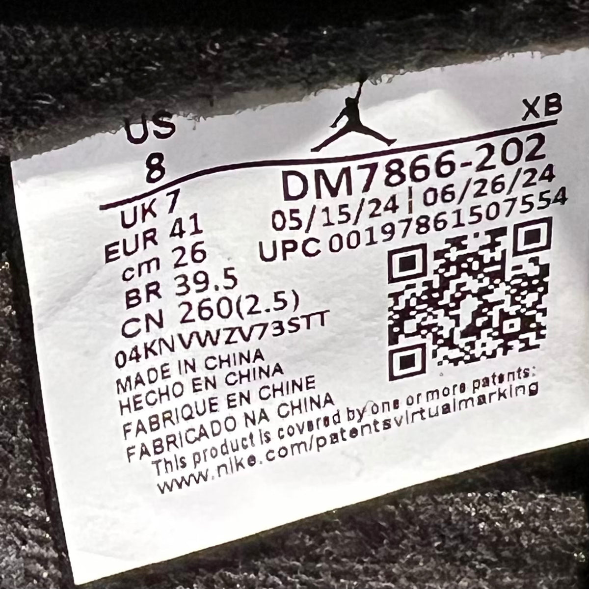 Jordan 1 Travis Scott Velvet Brown (2024) Size 8 NEW s23638