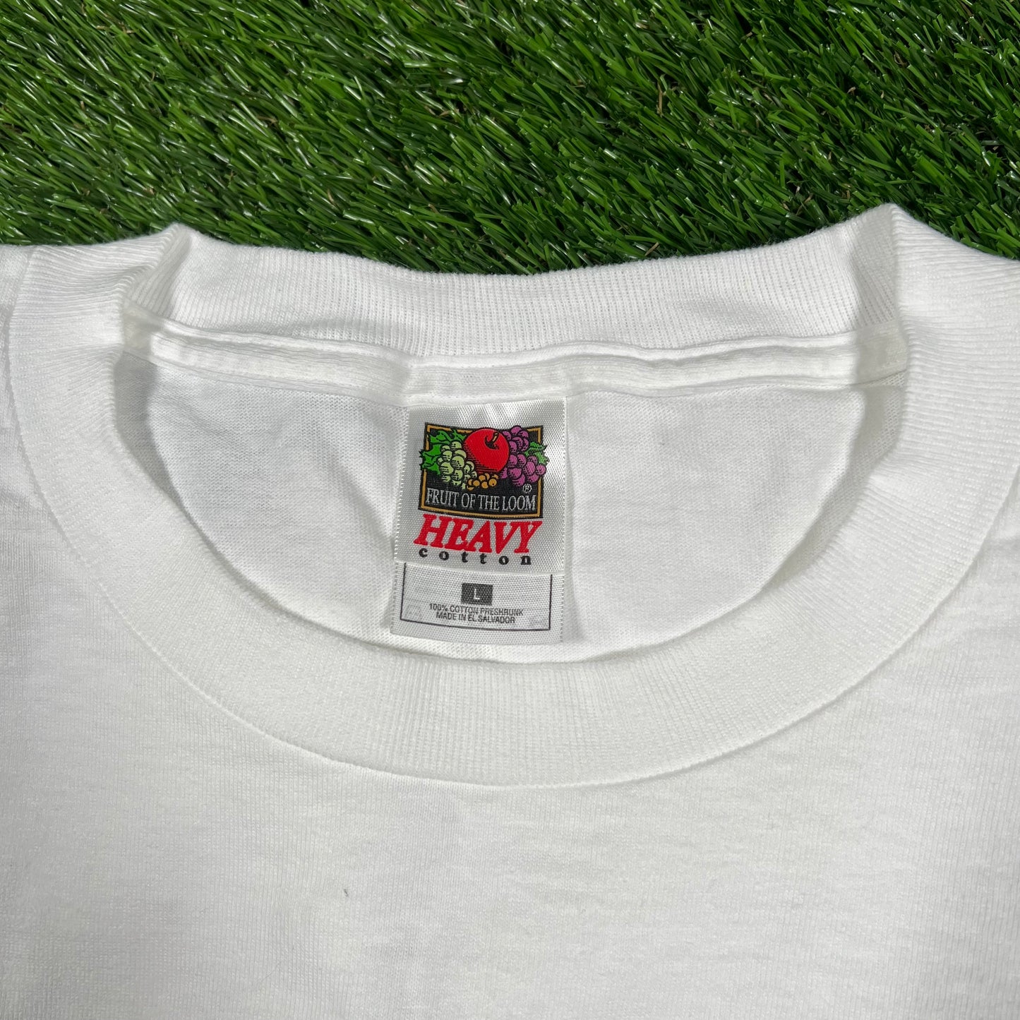Y2K Osama Come Out And Play Fighter Jets White Tee Size Large USED v16746